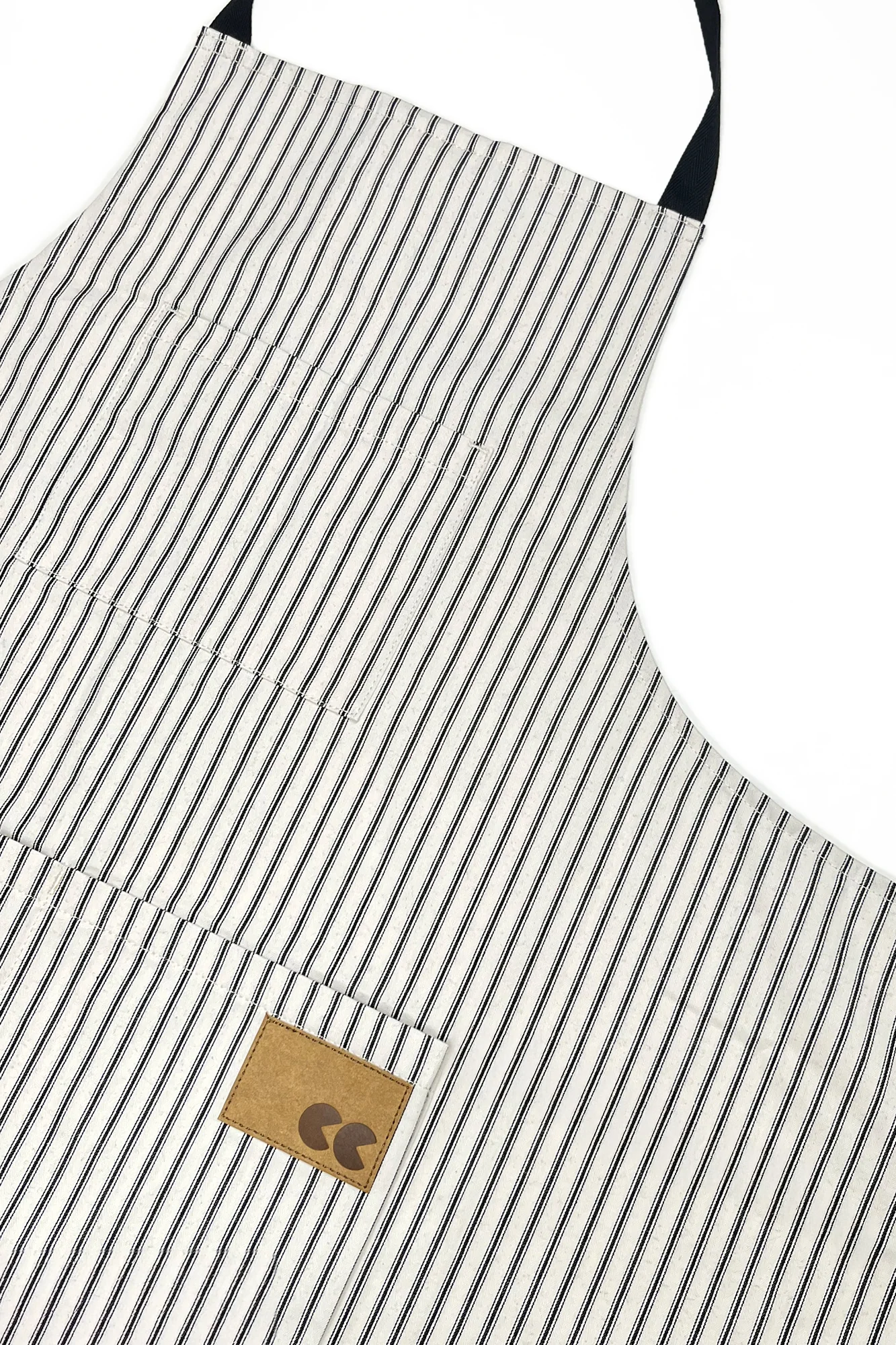 Apron - WHITE/BLACK STRIPE - Image 2