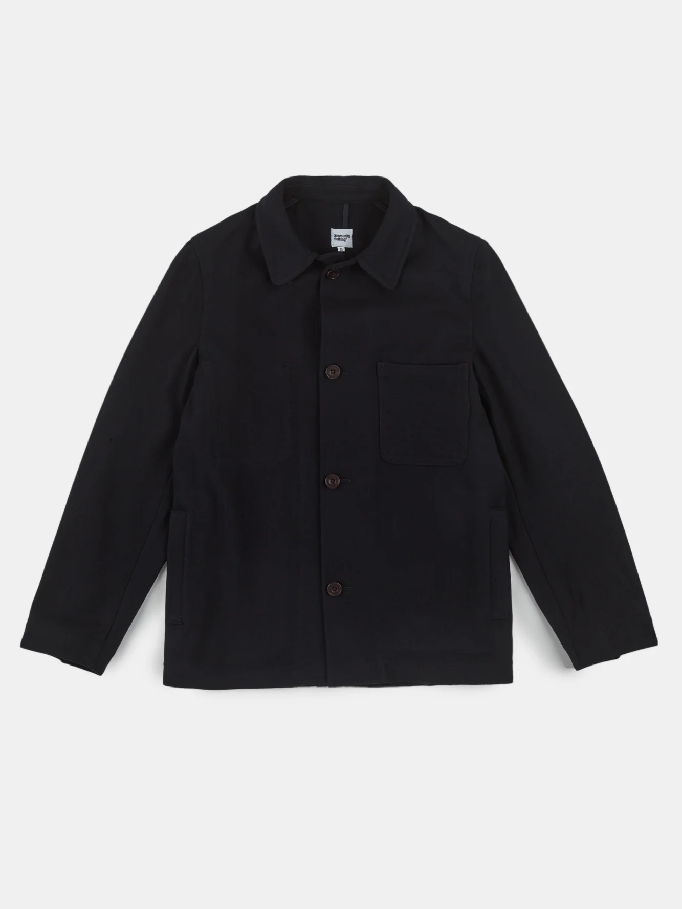 Men's Arthur Wool Chore Jacket - Navy - Image 4