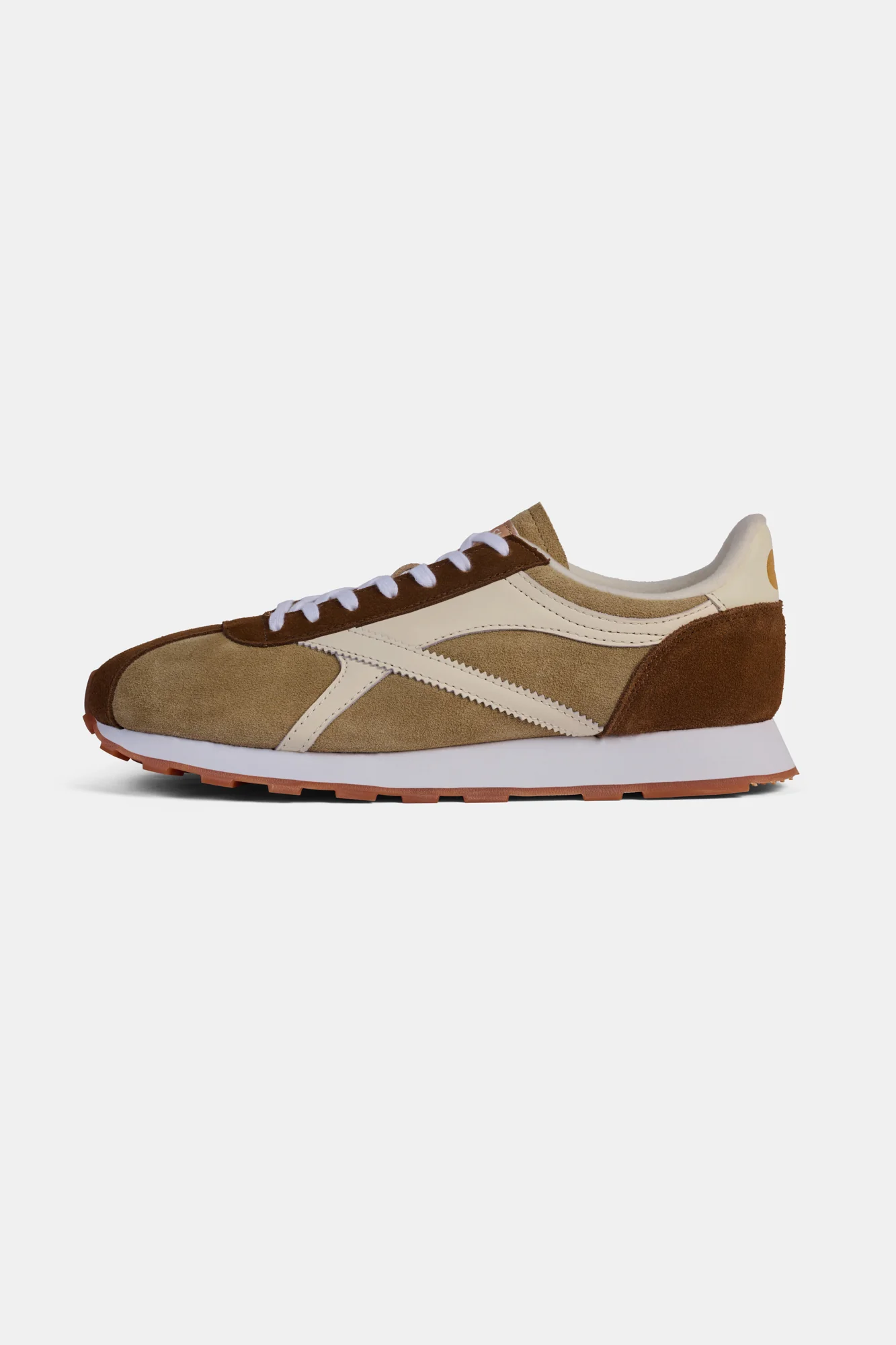 Catlow Trainer - Brown/Off White - Image 2