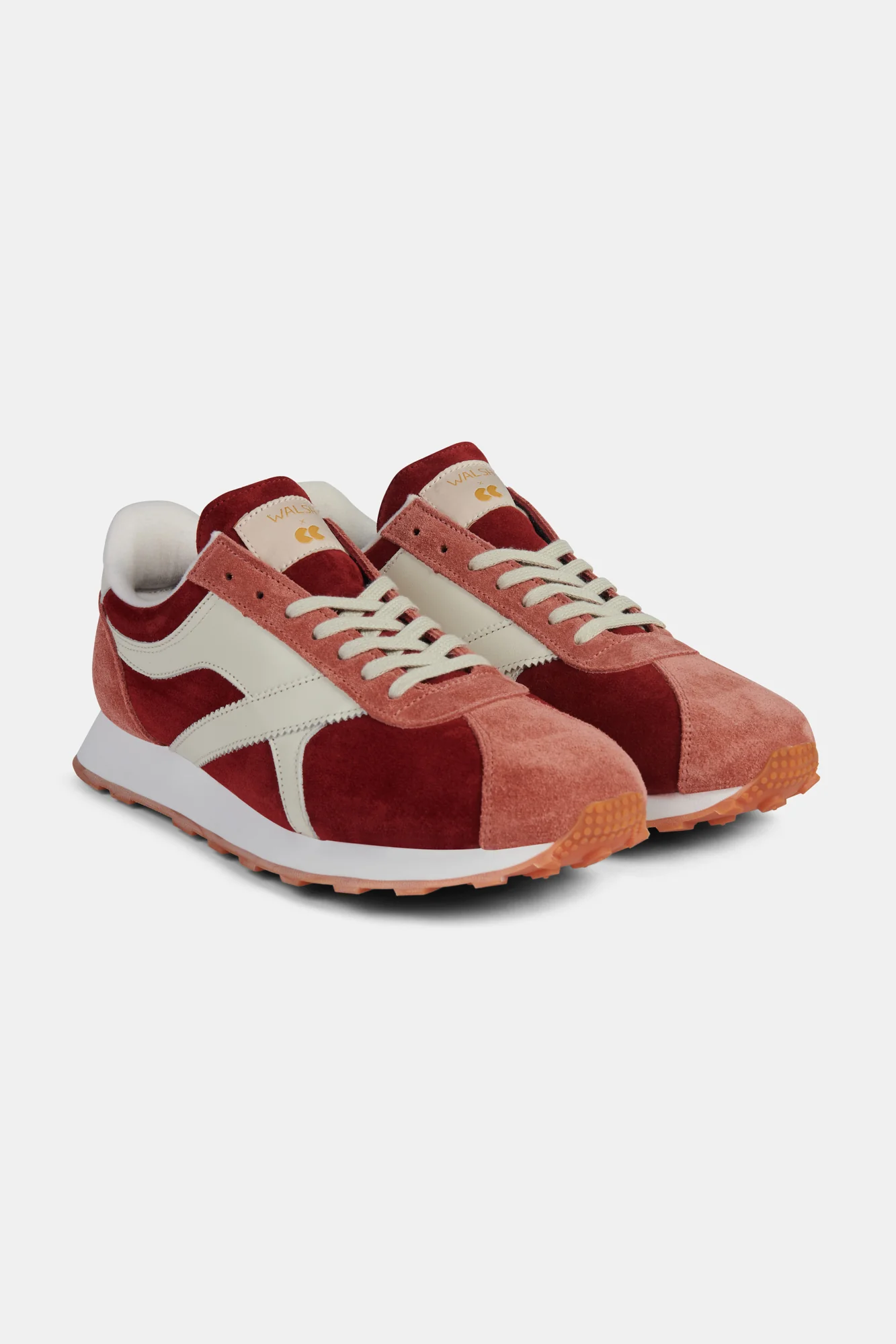 Catlow Trainer - Burgundy/Rose/Off White