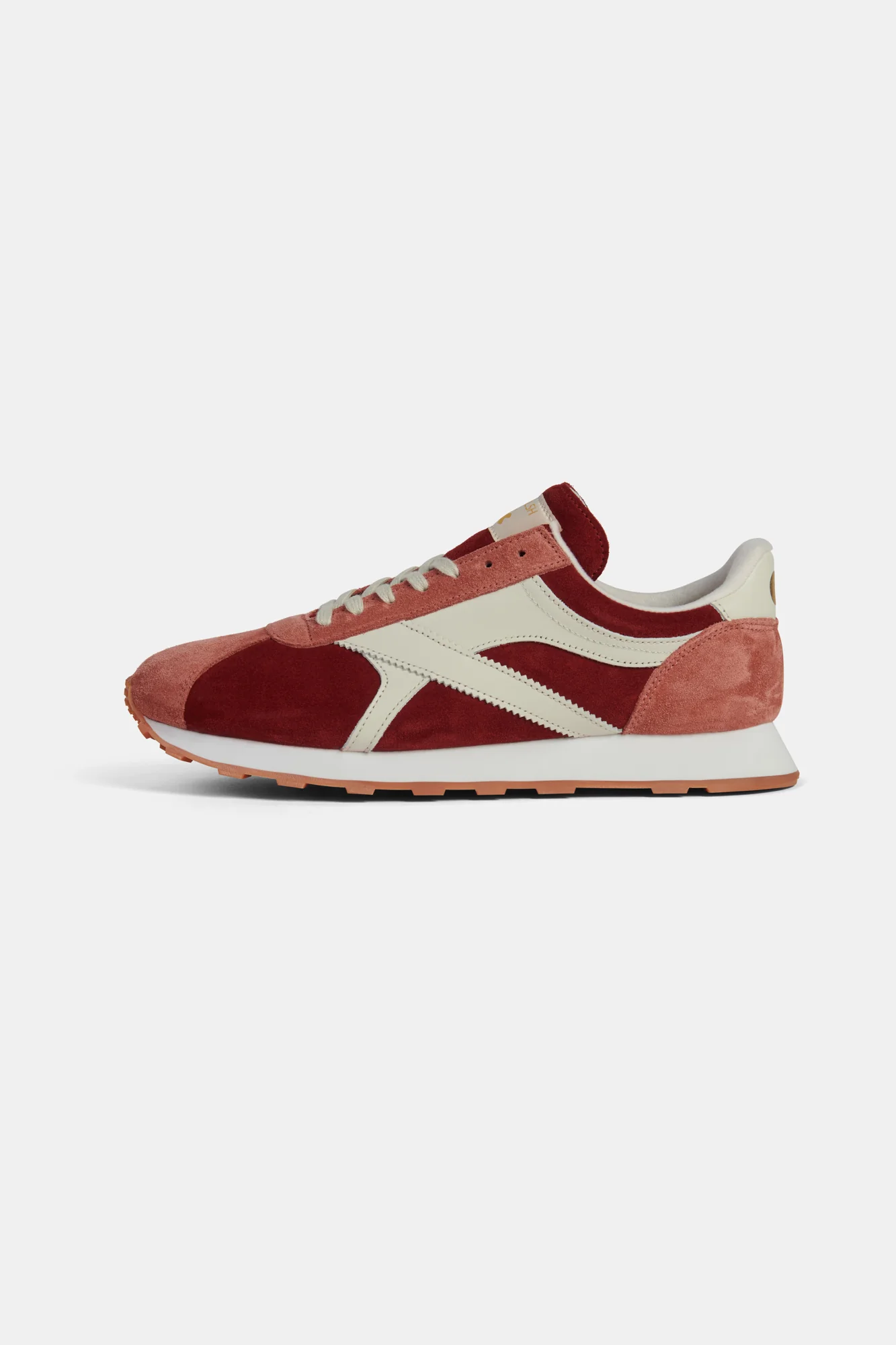 Catlow Trainer - Burgundy/Rose/Off White - Image 3
