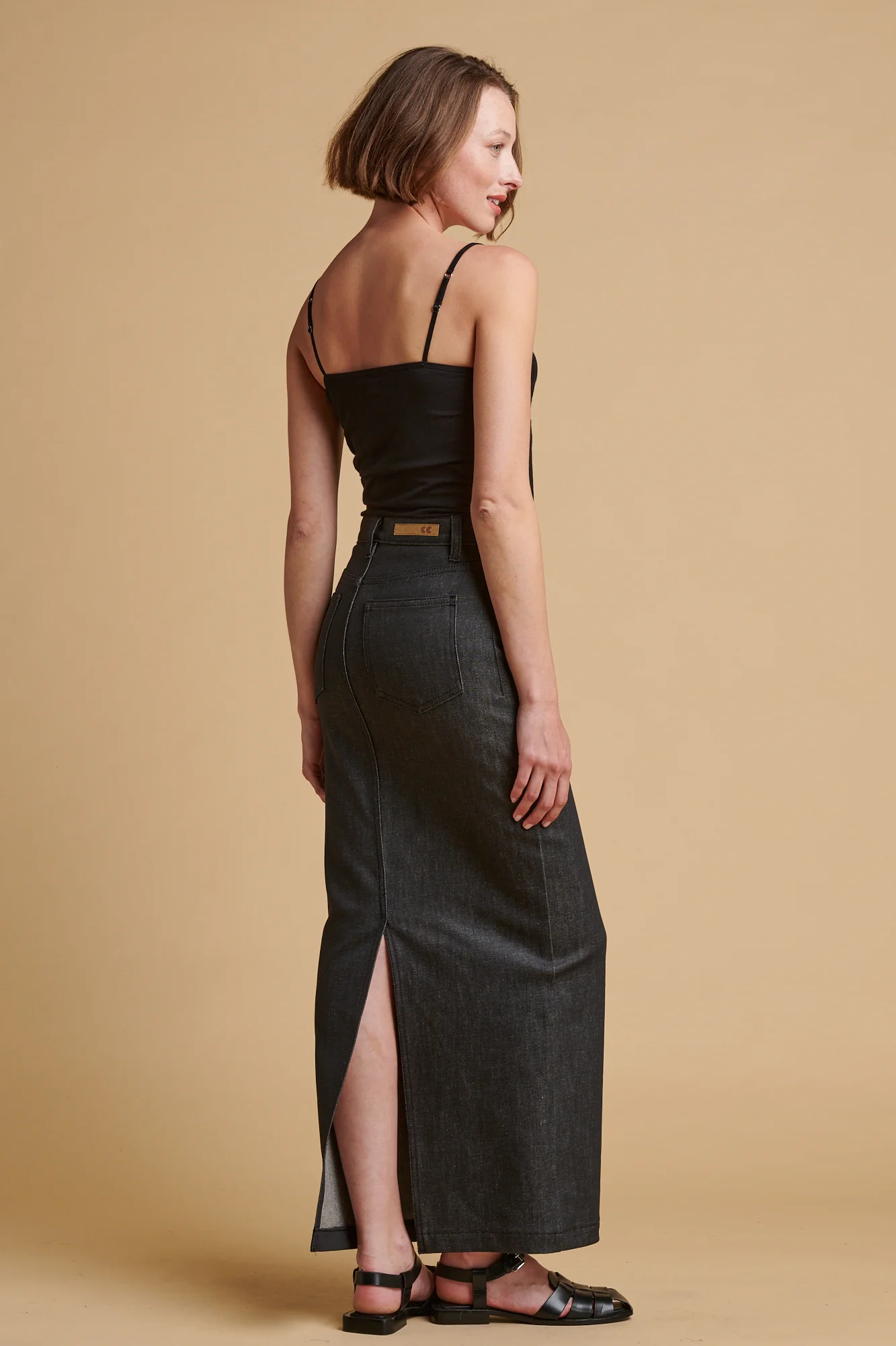Women's Frankie Denim Maxi Skirt - Black - Image 4
