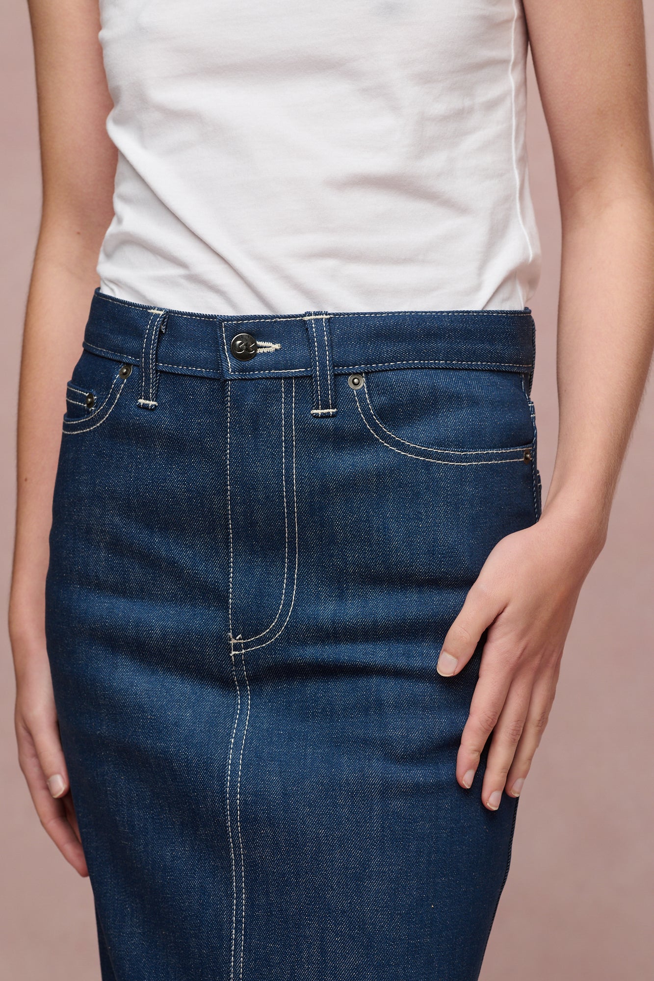 Women's Frankie Denim Maxi Skirt - Blue - Image 3