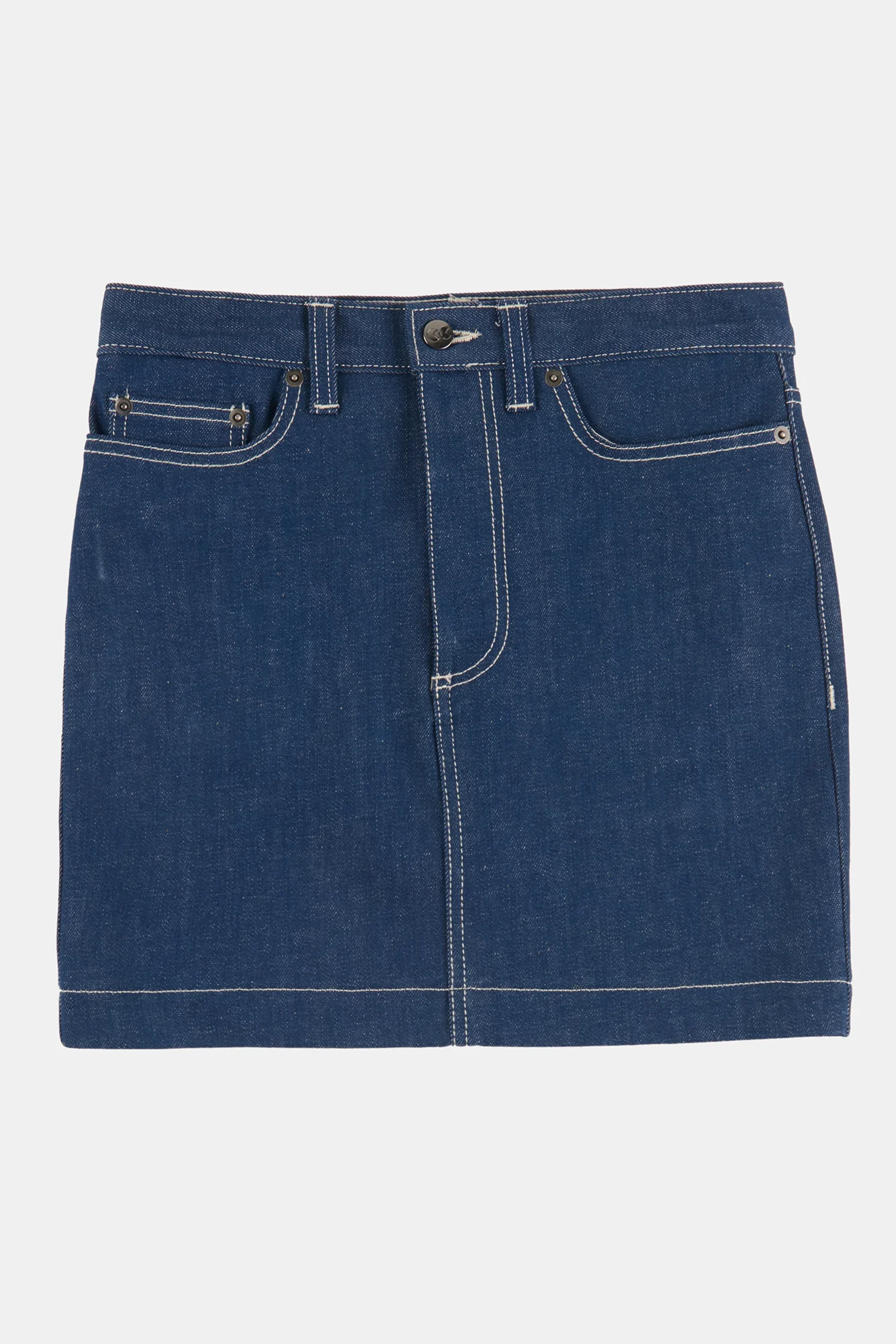 Women's Charlie Denim Mini Skirt - Blue - Image 6
