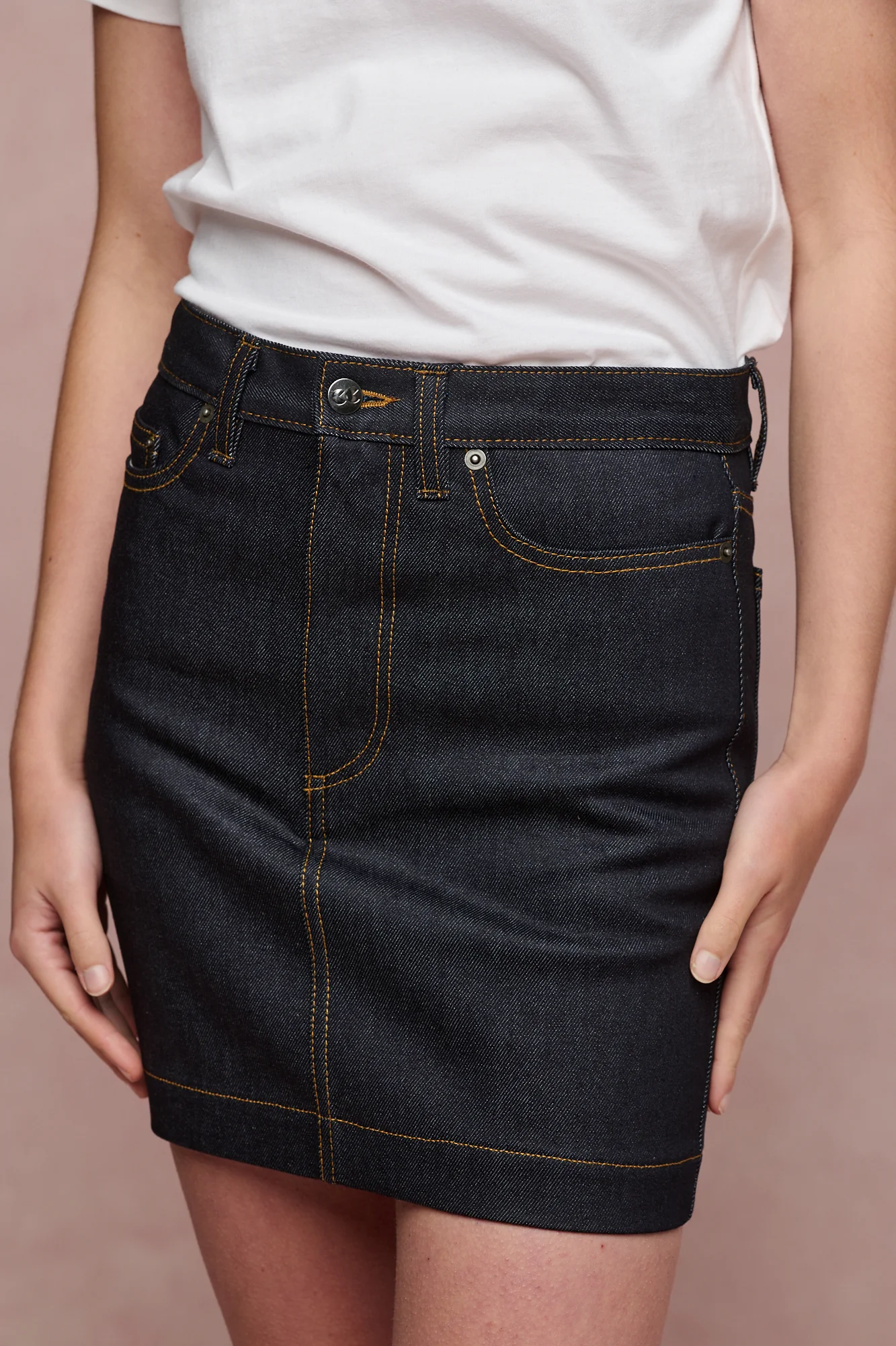 Women's Charlie Denim Mini Skirt - Indigo - Image 3