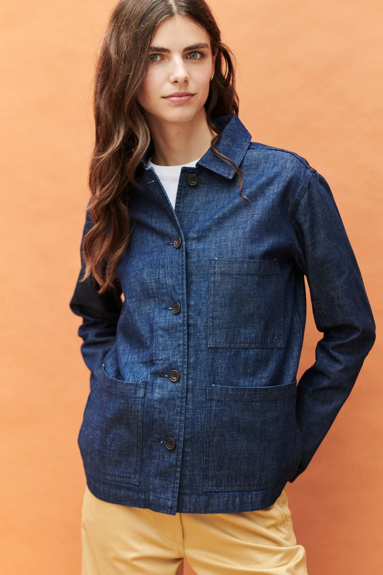 Women's Chore Jacket - Denim - Image 3