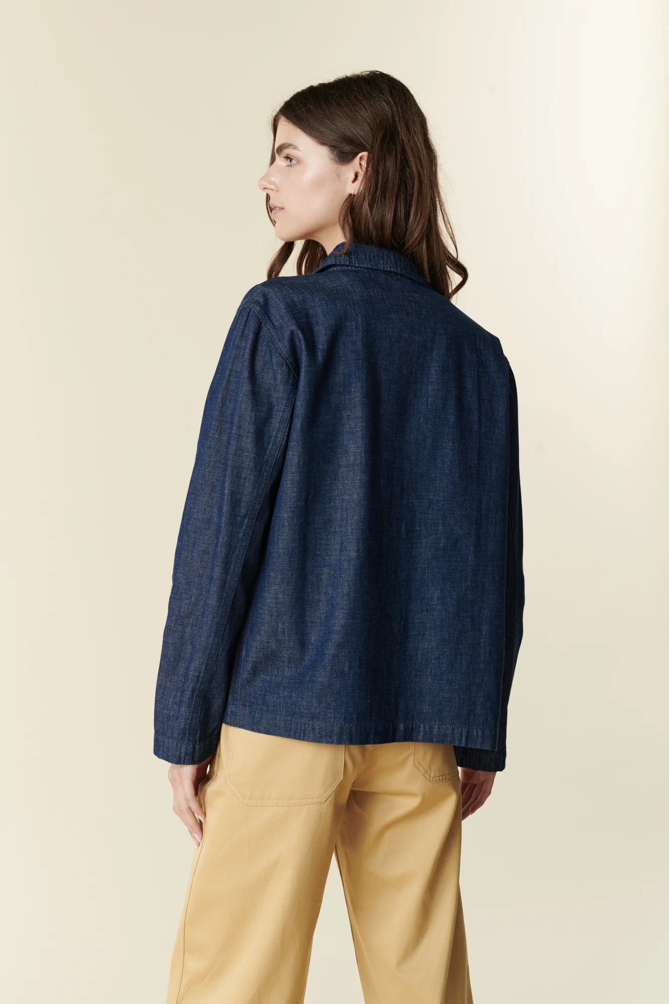 Women's Chore Jacket - Denim - Image 4
