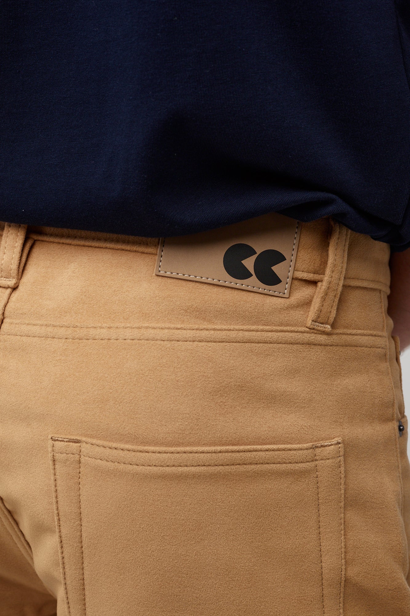 Barry Slim Moleskin Five Pocket Jeans - Camel - Image 4