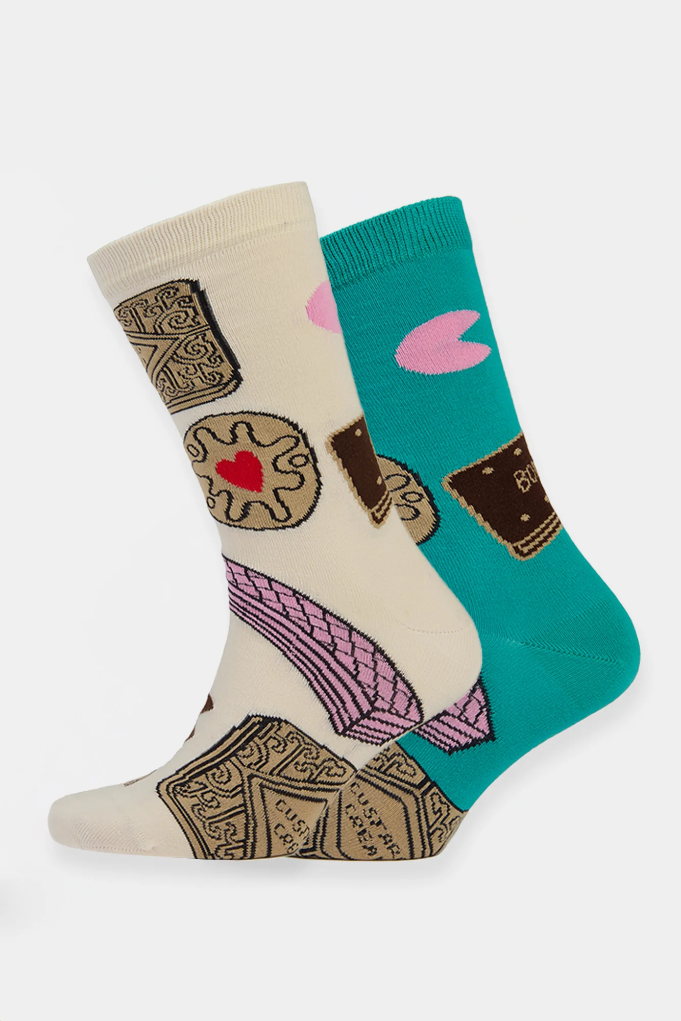 Graphic Cotton Sock 2 Pack - Biscuits - Image 3