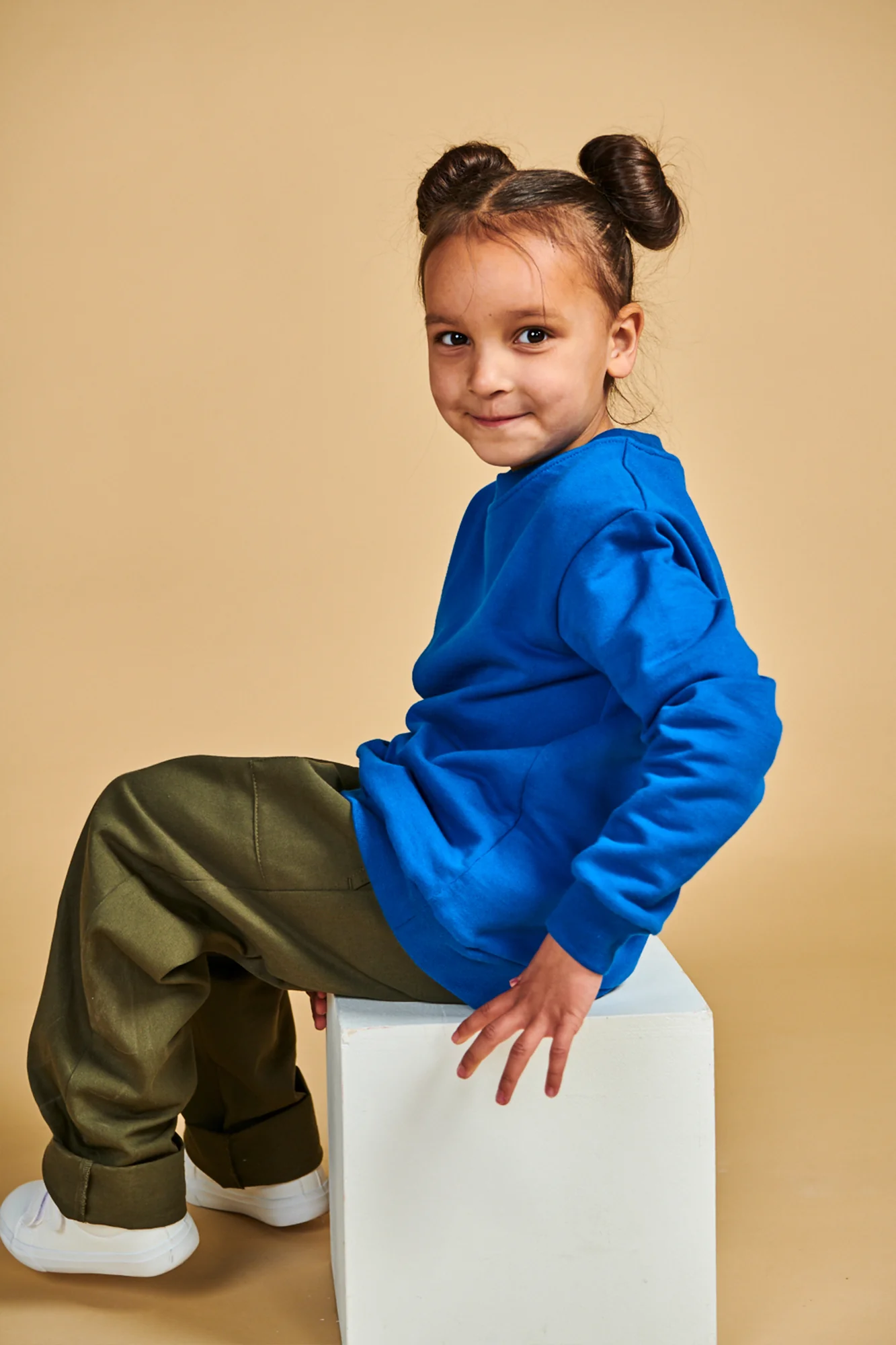 Kids Sweatshirt Plastic Free - Cobalt - Image 3