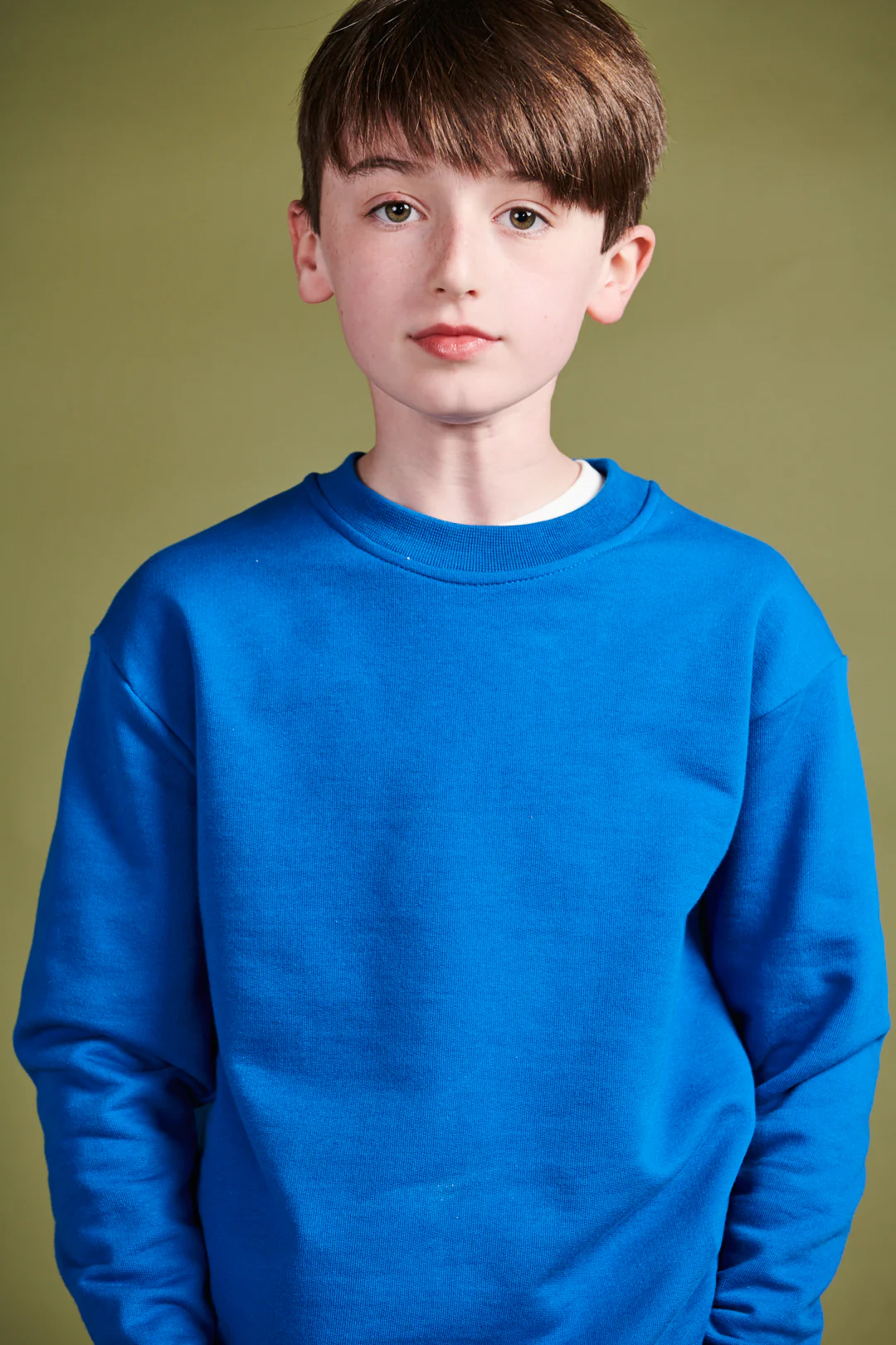 Kids Sweatshirt Plastic Free - Cobalt - Image 4