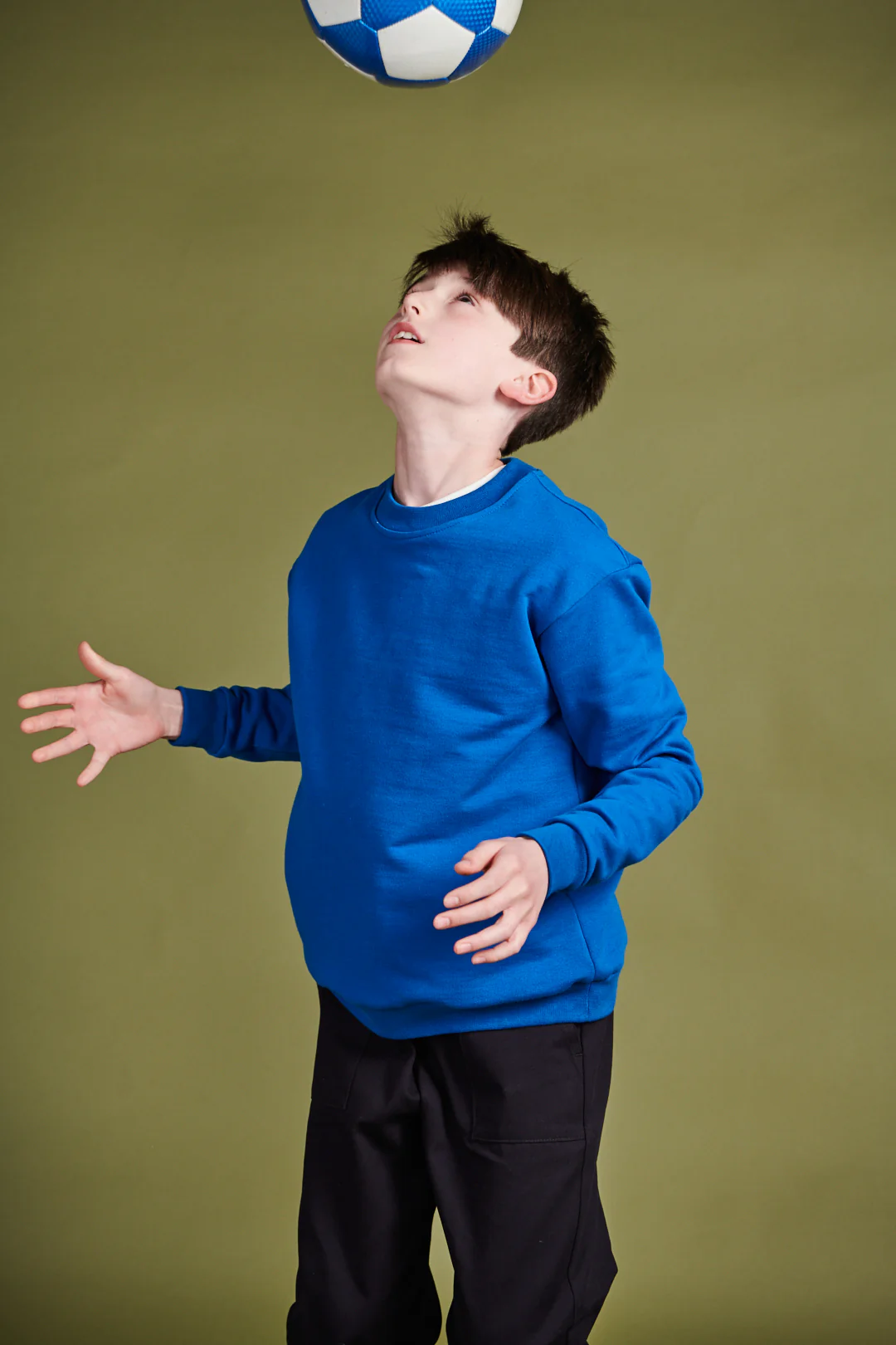 Kids Sweatshirt Plastic Free - Cobalt - Image 5