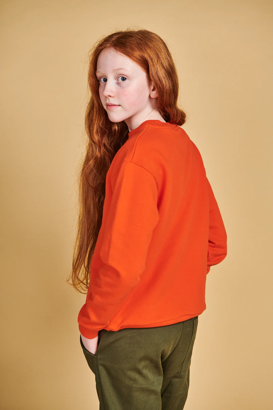 Kids Boffles Sweatshirt Plastic Free - Flame Red - Image 2