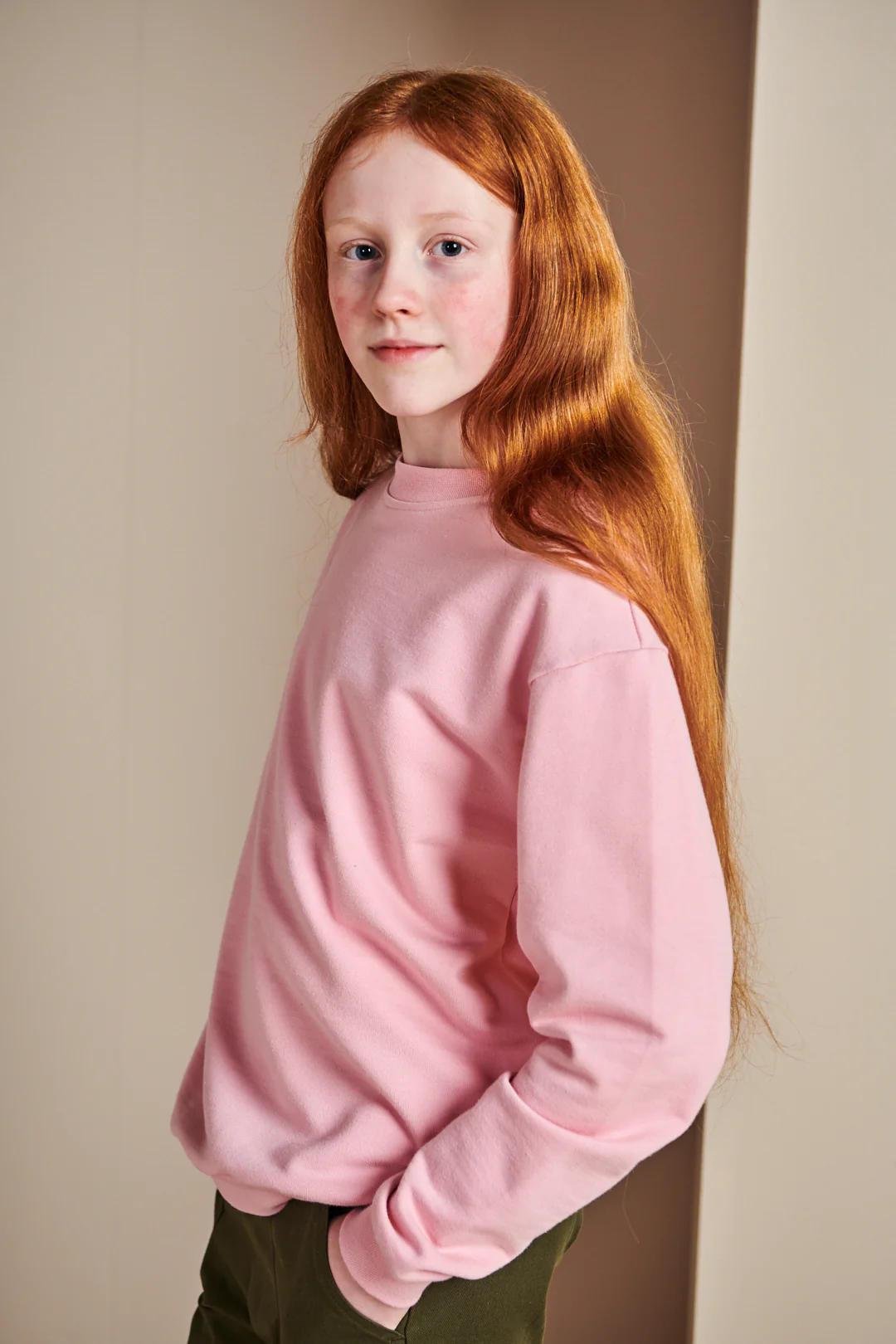 Kids Sweatshirt Plastic Free - Pink