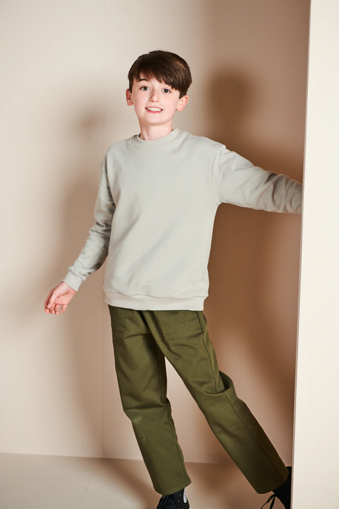 Kids Sweatshirt Plastic Free - Stone - Image 5
