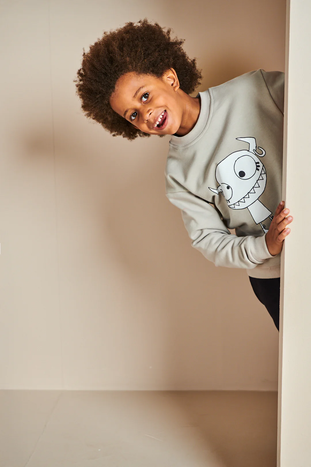 Kids Grunhilda Sweatshirt Plastic Free - Stone - Image 2