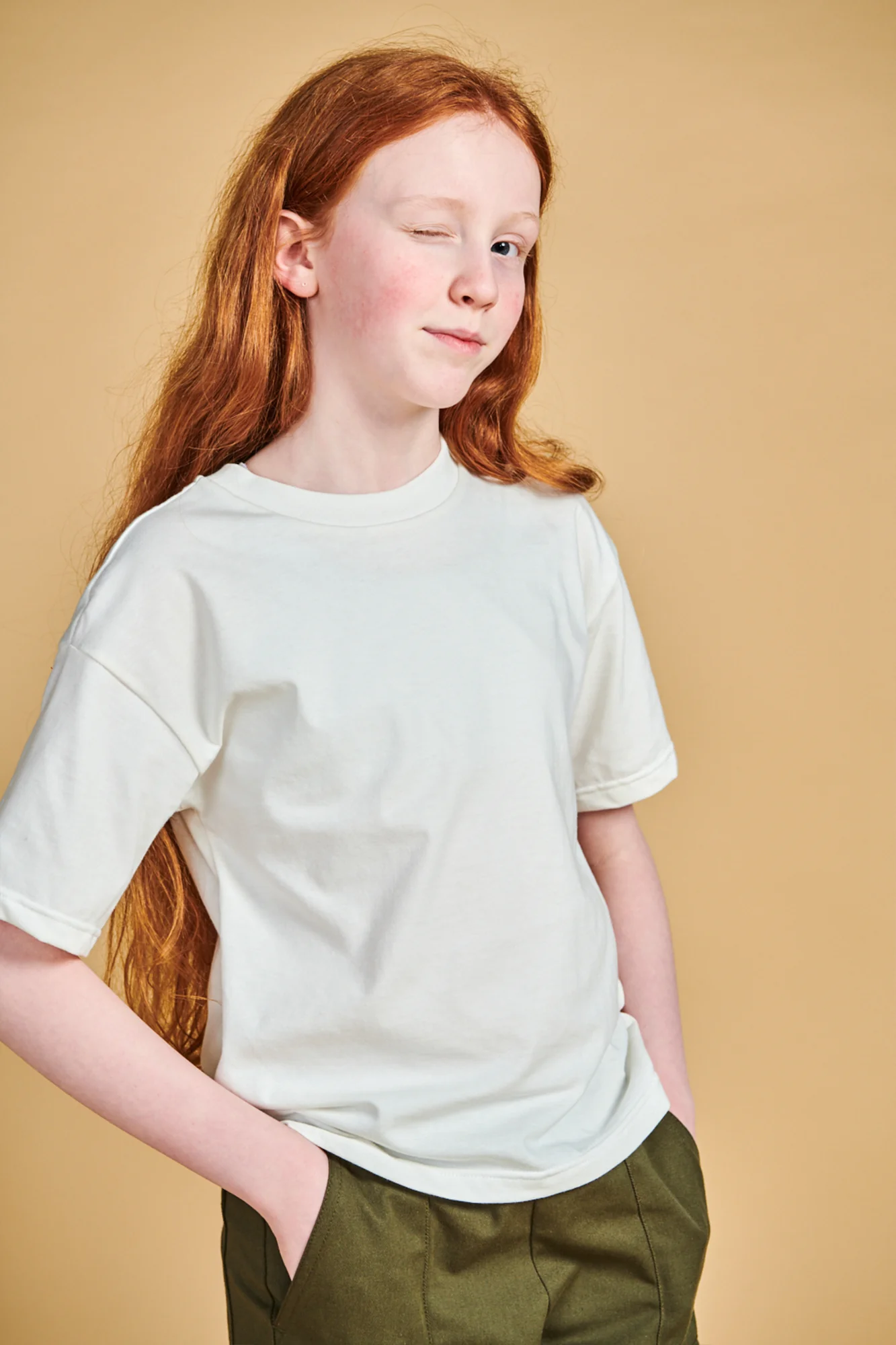 Kids T Shirt Plastic Free - Bone