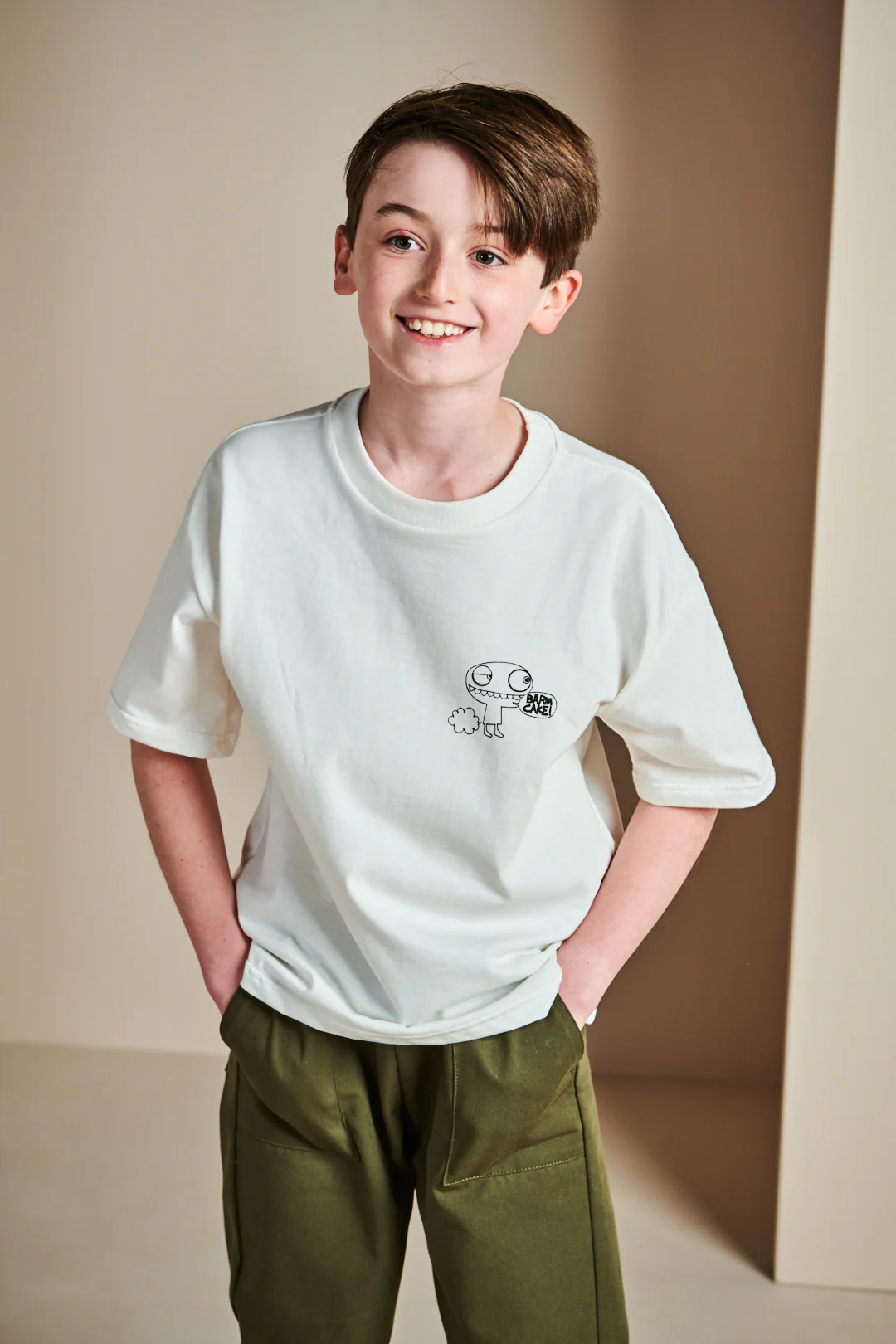 Kids Barm Cake! T Shirt Plastic Free - Bone - Image 2