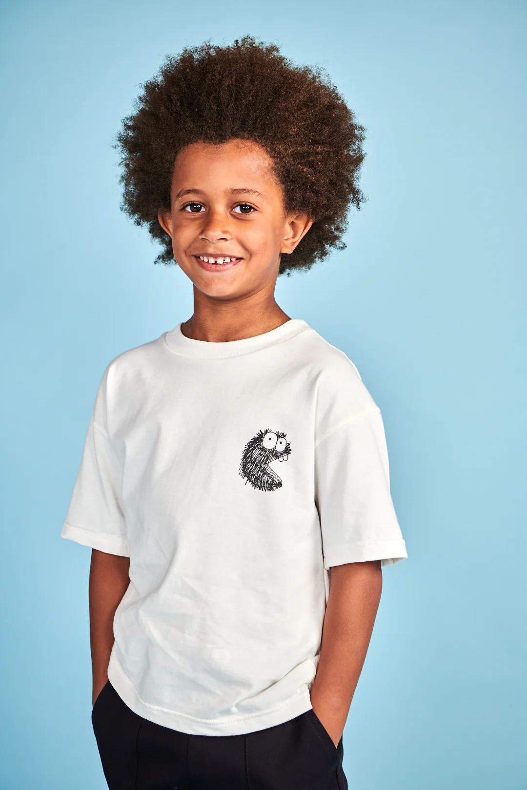 Kids Boffles T Shirt Plastic Free - Bone - Image 3