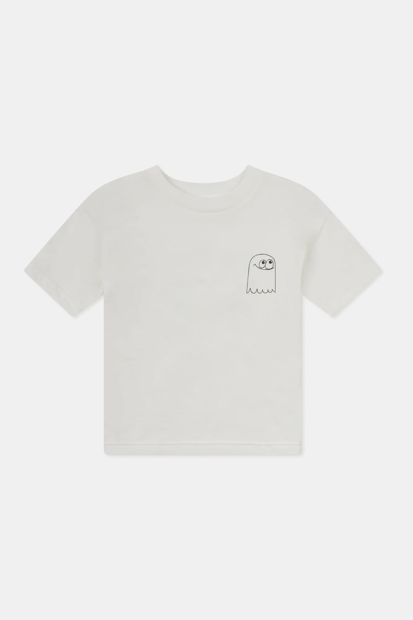 Kids Ghost T Shirt Plastic Free - Bone - Image 5