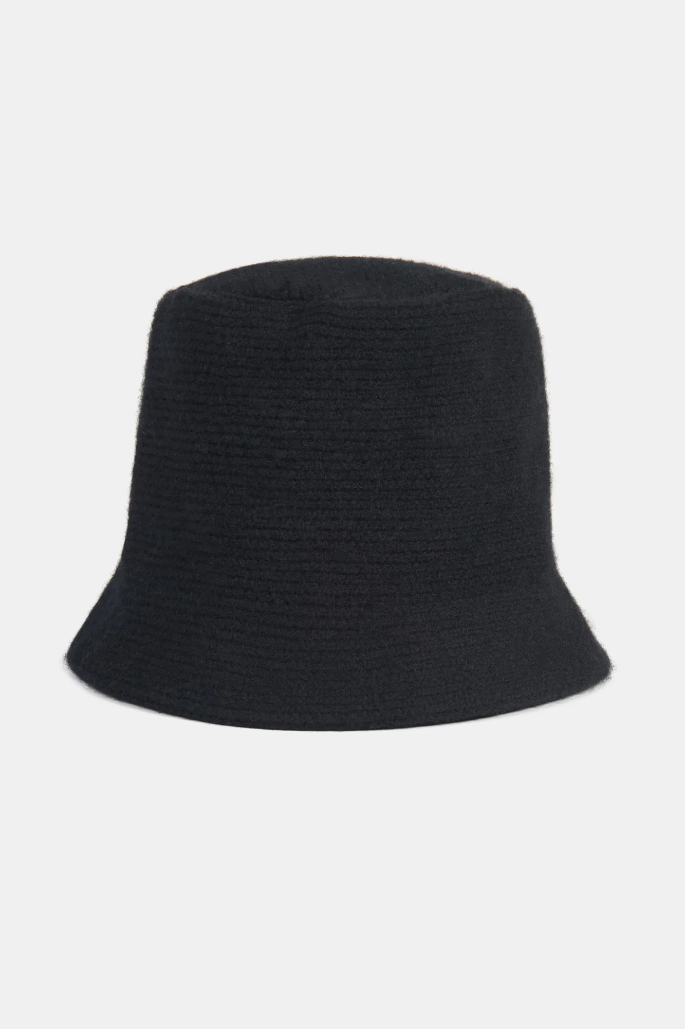 Lambswool Bucket Hat- Black - Image 2