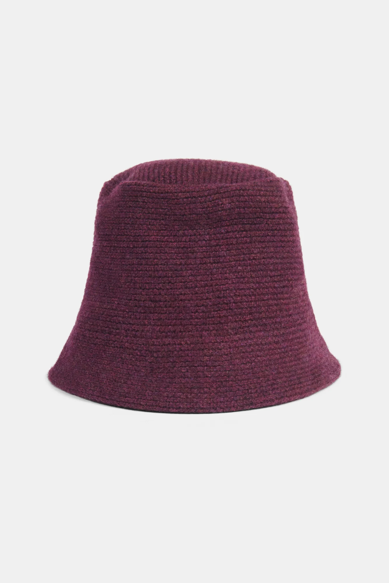 Lambswool Bucket Hat- Black Grape