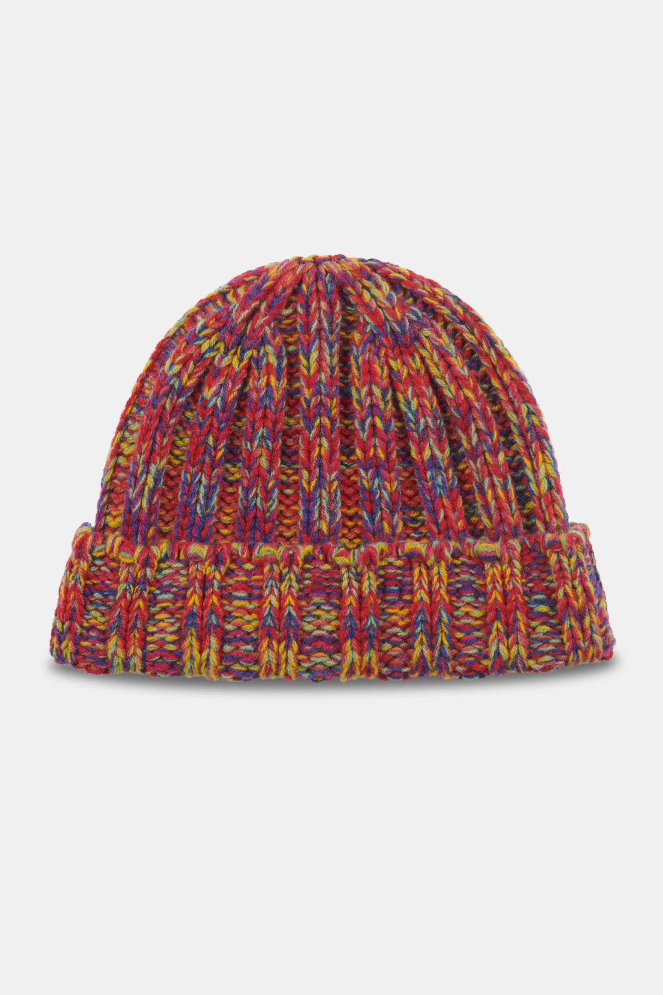 Lambswool Cable Hat- Flame