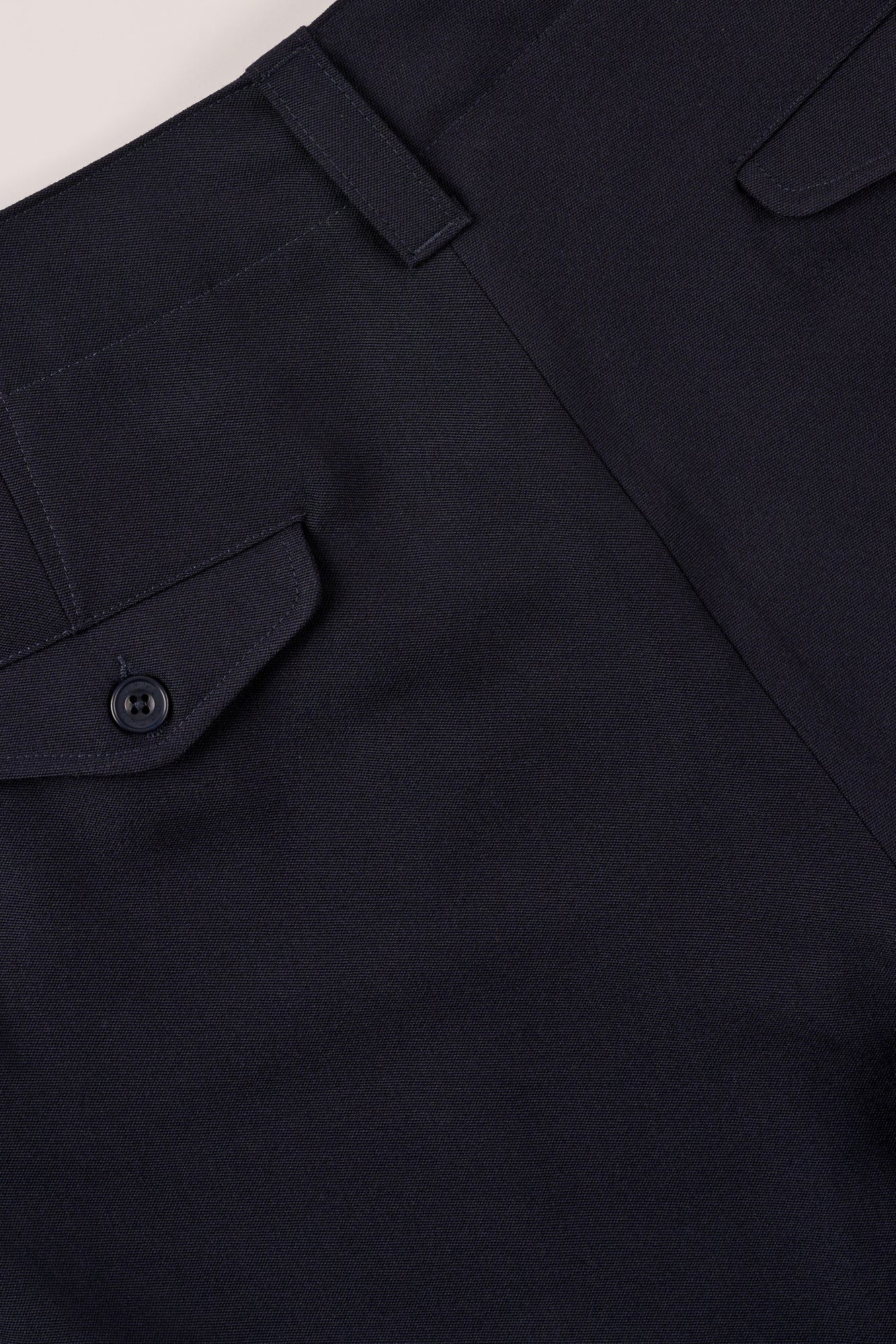 Mens Archie Wool Trousers - Navy - Image 5