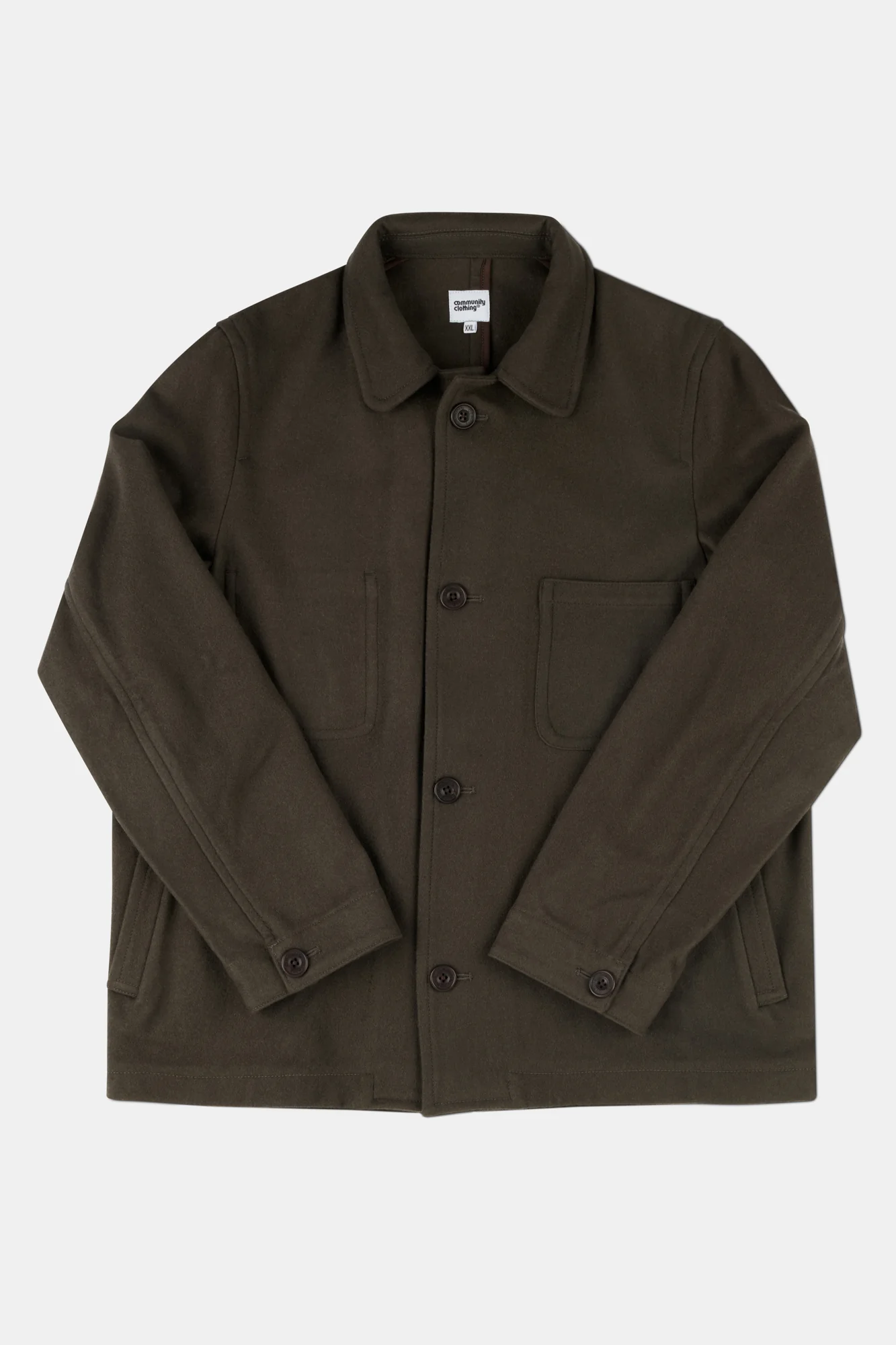 Men's Arthur Wool Chore Jacket - Drab - Image 4