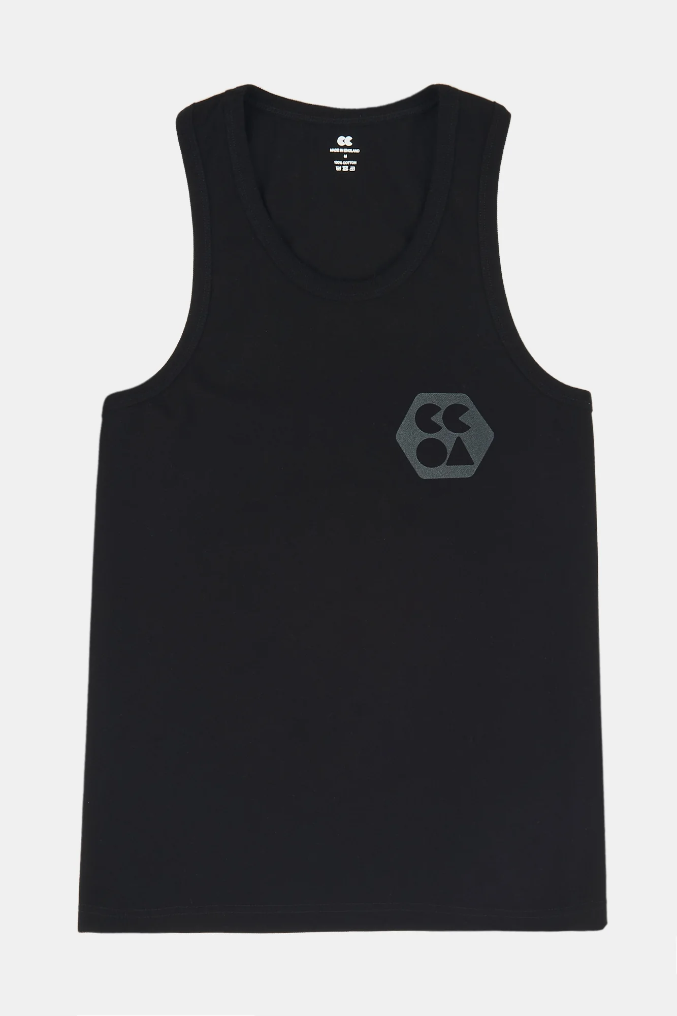 Men's Breathable Racer Back Vest Plastic Free - Black - Image 4