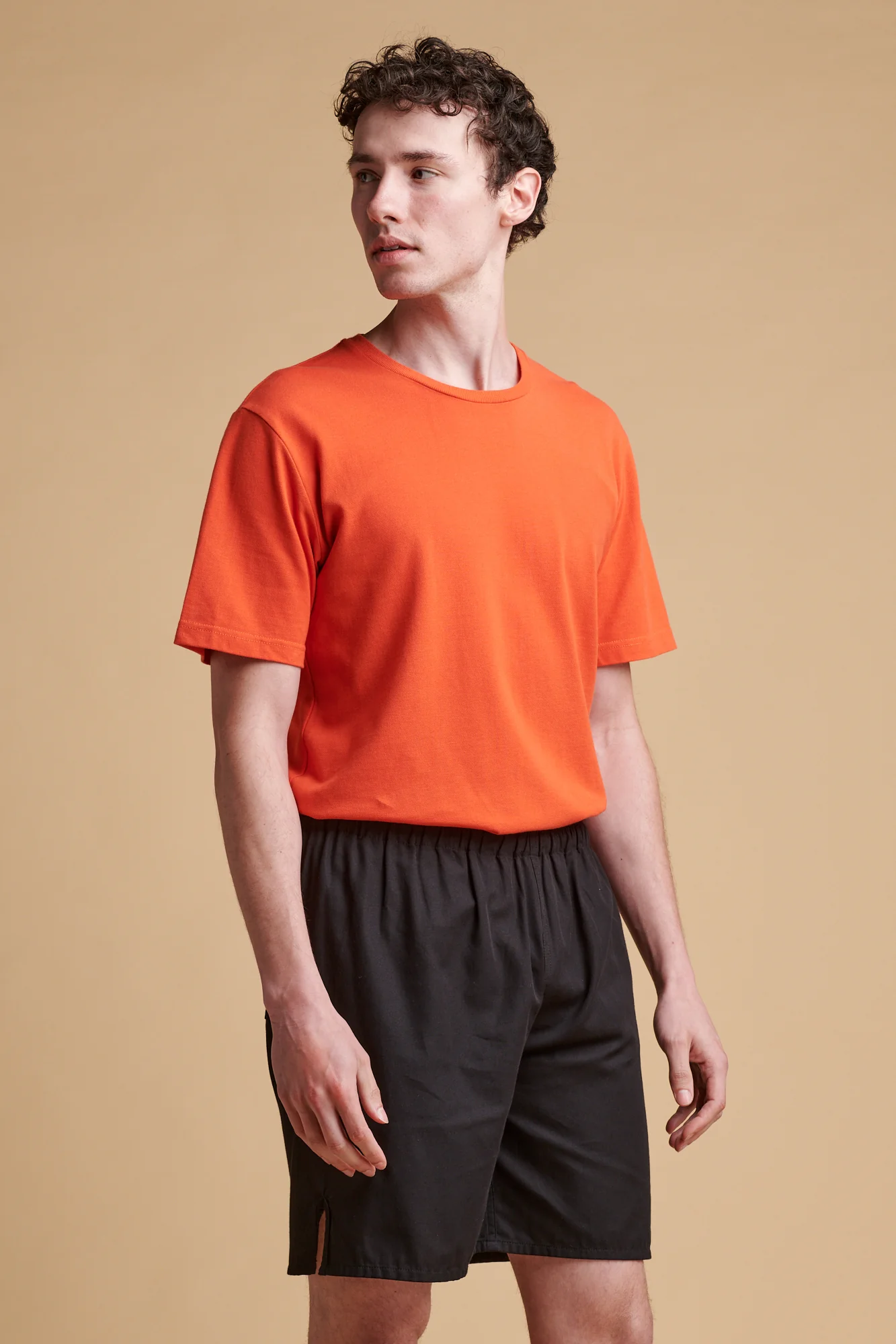 Men's Breathable TShirt Plastic Free Plain Red - Image 2