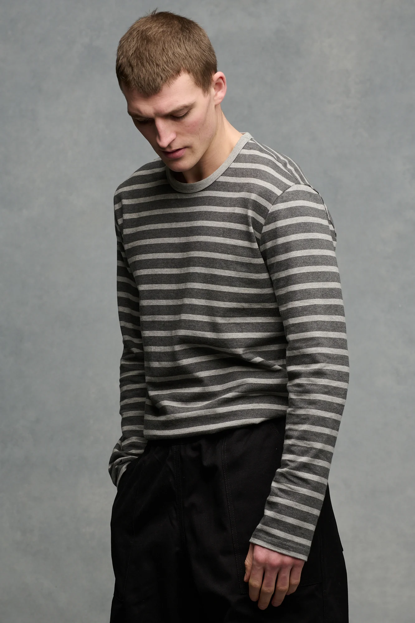 Men's Breton  - Charcoal Marl/Grey Marl - Image 3