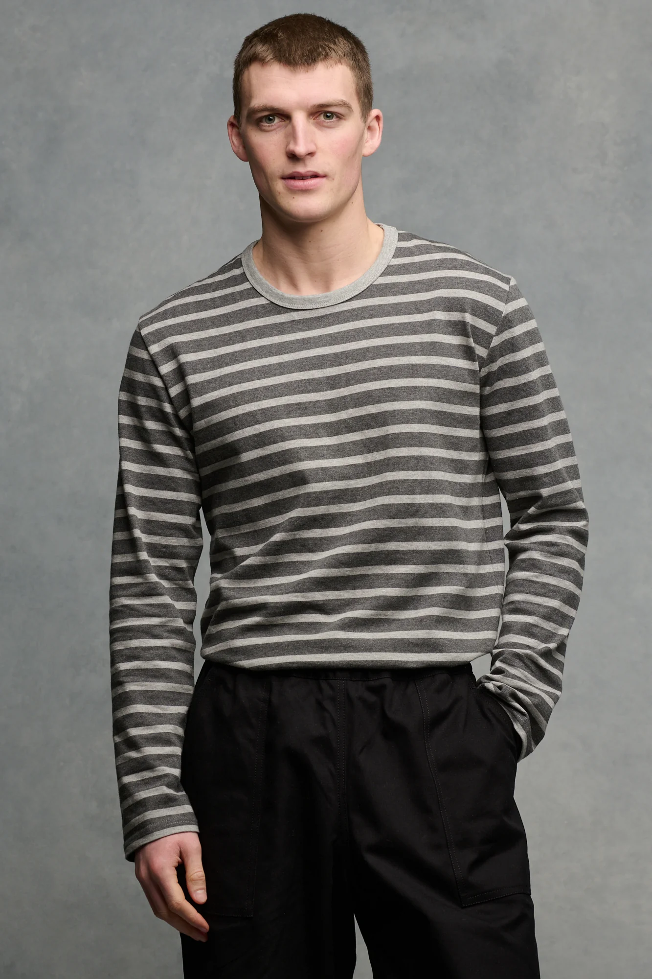 Men's Breton  - Charcoal Marl/Grey Marl - Image 4