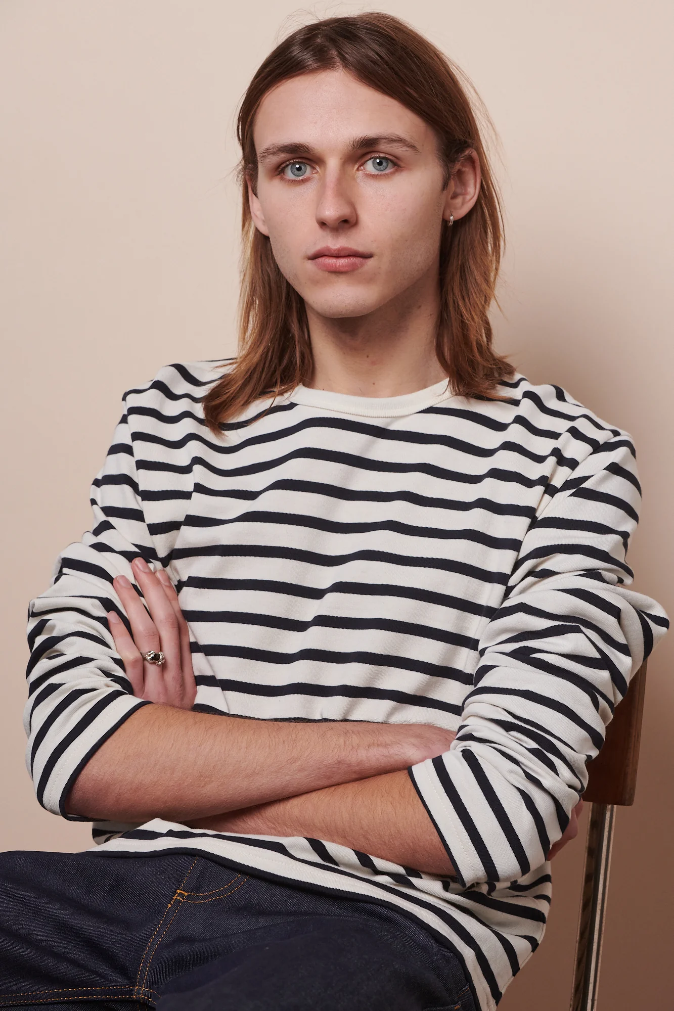 Men's Breton - Ecru/Navy - Image 3