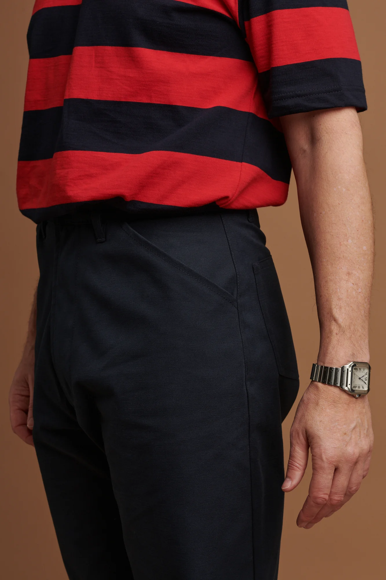 Men's Chore Heavyweight Canvas Trousers - Dark Navy - Image 3