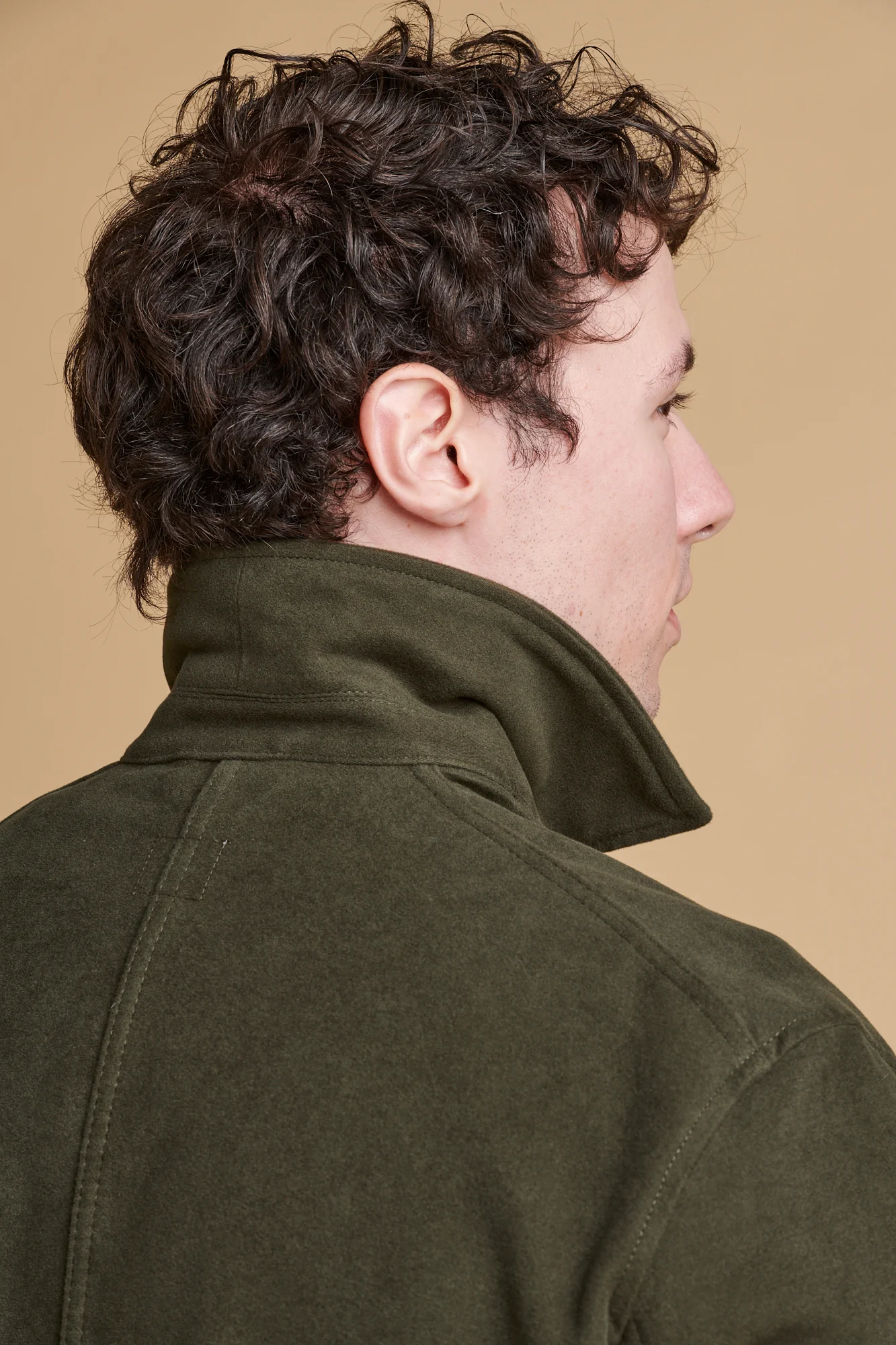 Men's Carter Moleskin Chore Jacket - Dark Olive - Image 5