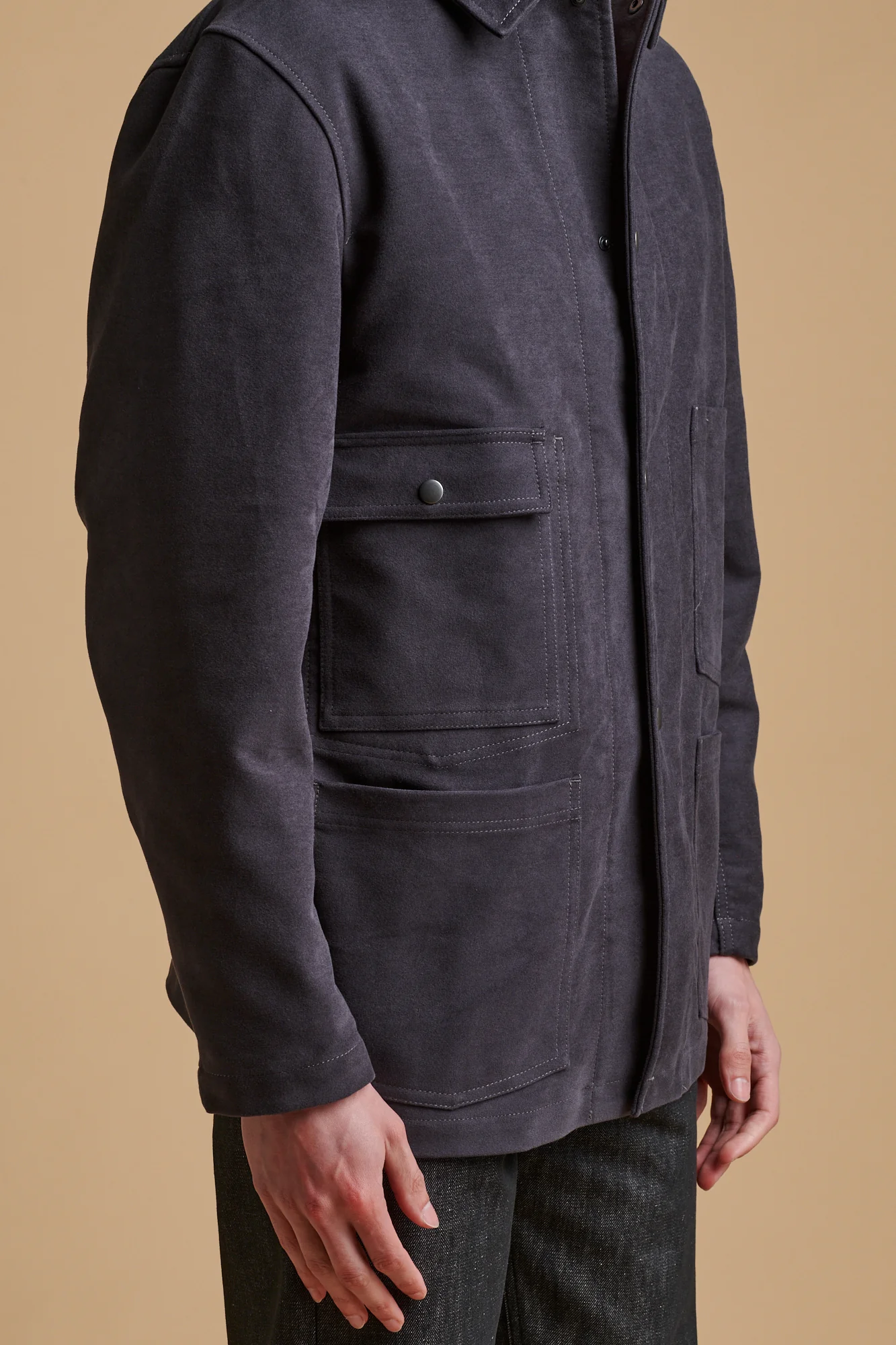 Men's Carter Moleskin Chore Jacket - Slate - Image 5