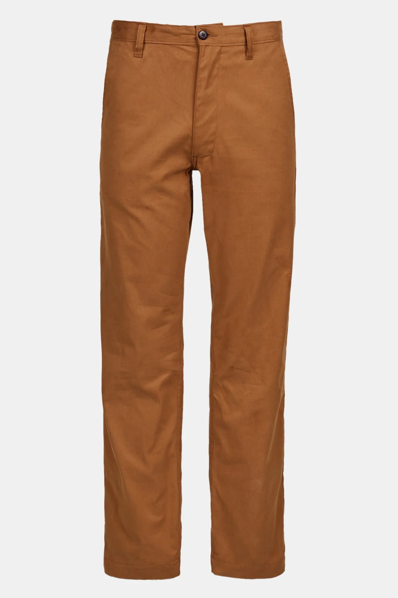 Men's Slim Lightweight Stretch Cotton Twill Chinos - Tobacco - Image 5