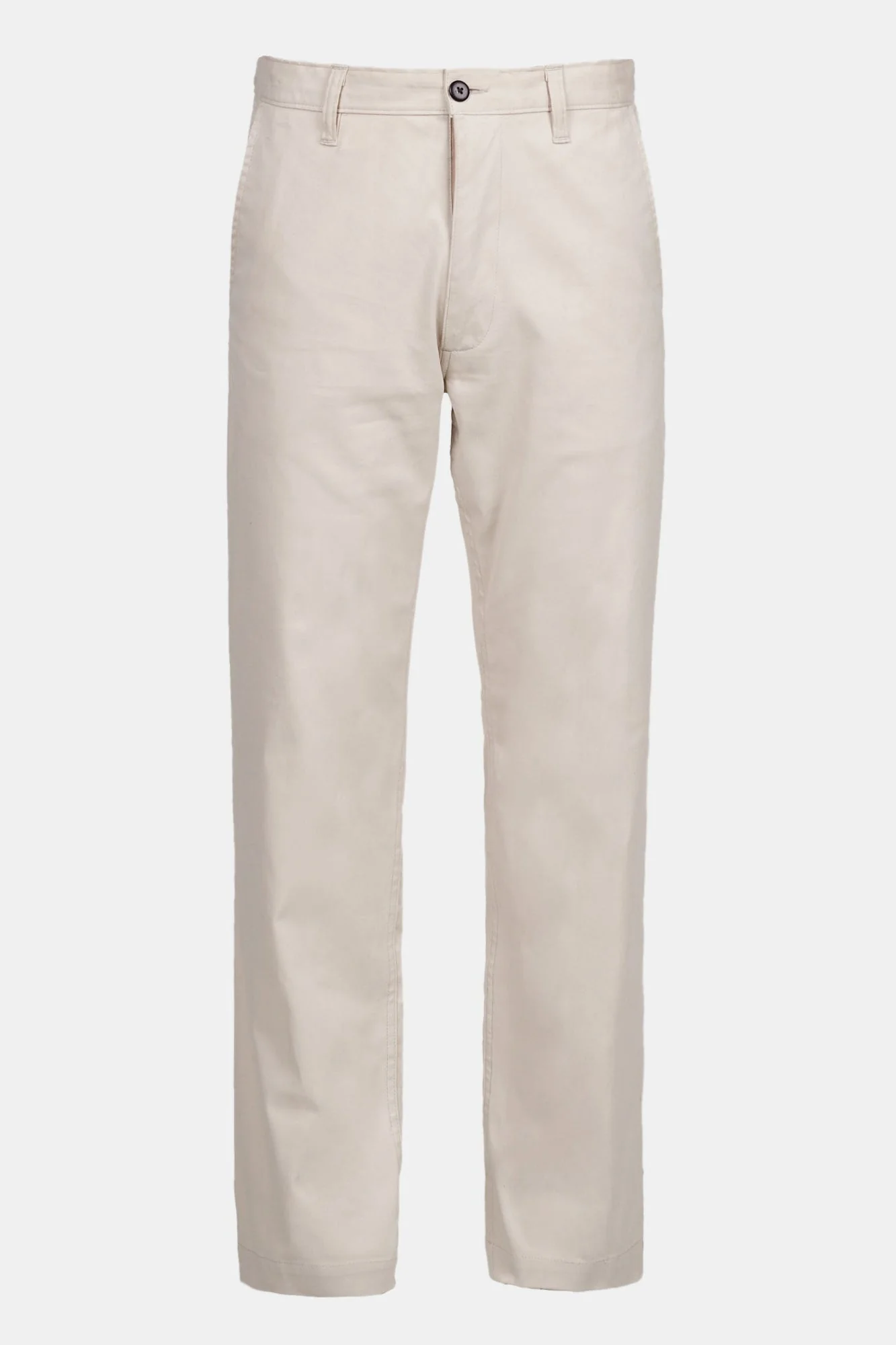 Men's Slim Lightweight Stretch Cotton Twill Chinos - Light Stone - Image 5