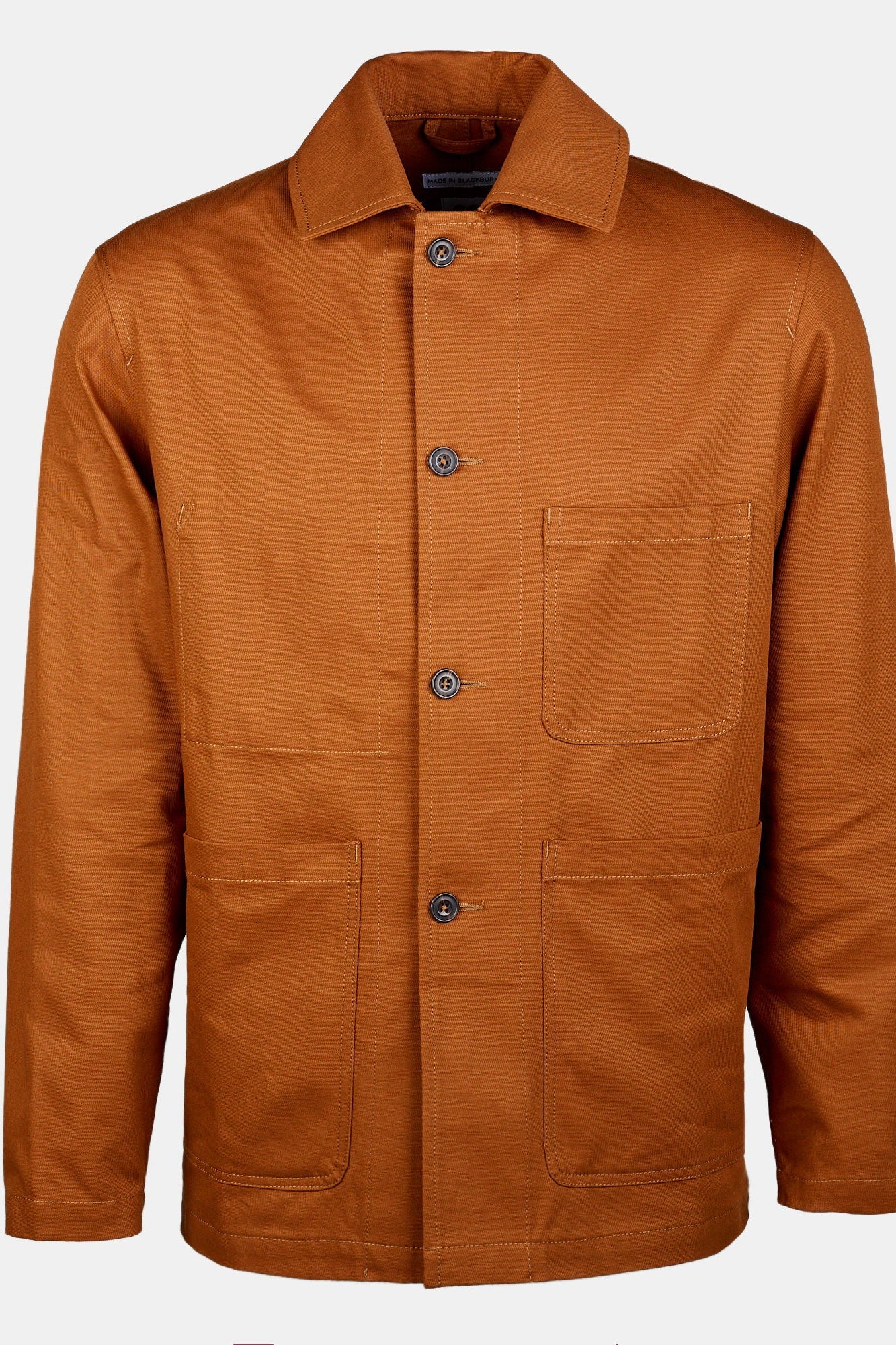 Men's Chore Jacket - Dark Tan - Image 4