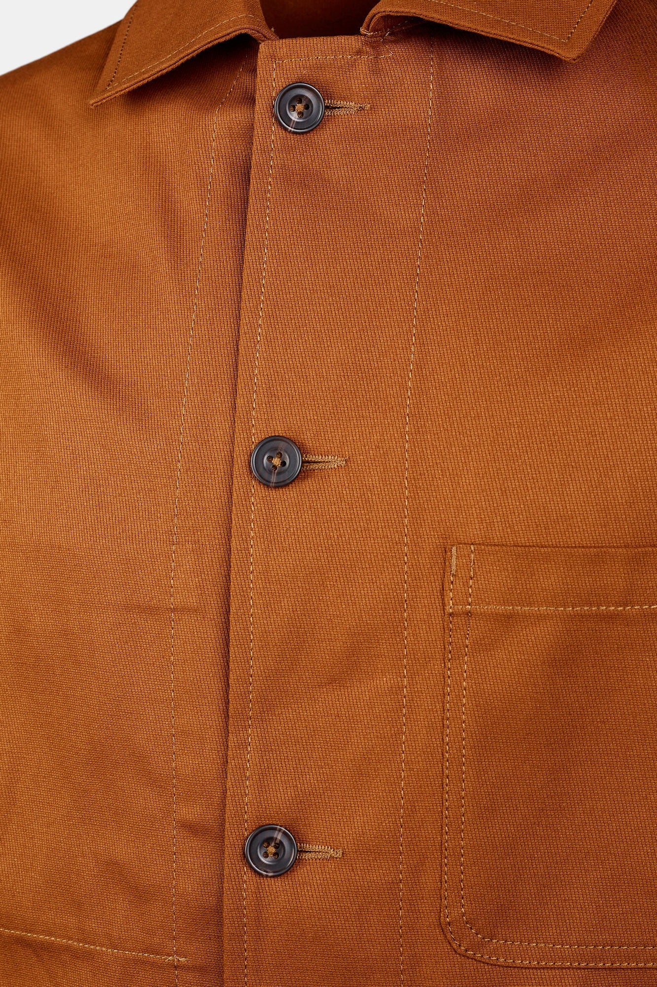 Men's Chore Jacket - Dark Tan - Image 5