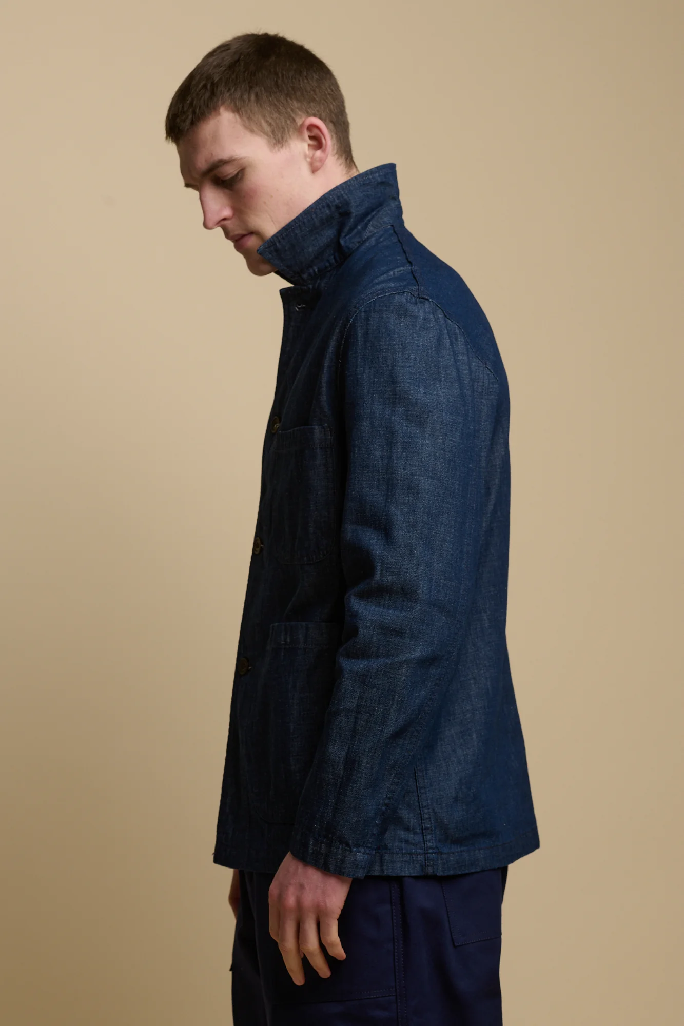 Men's Chore Jacket - Denim - Image 3