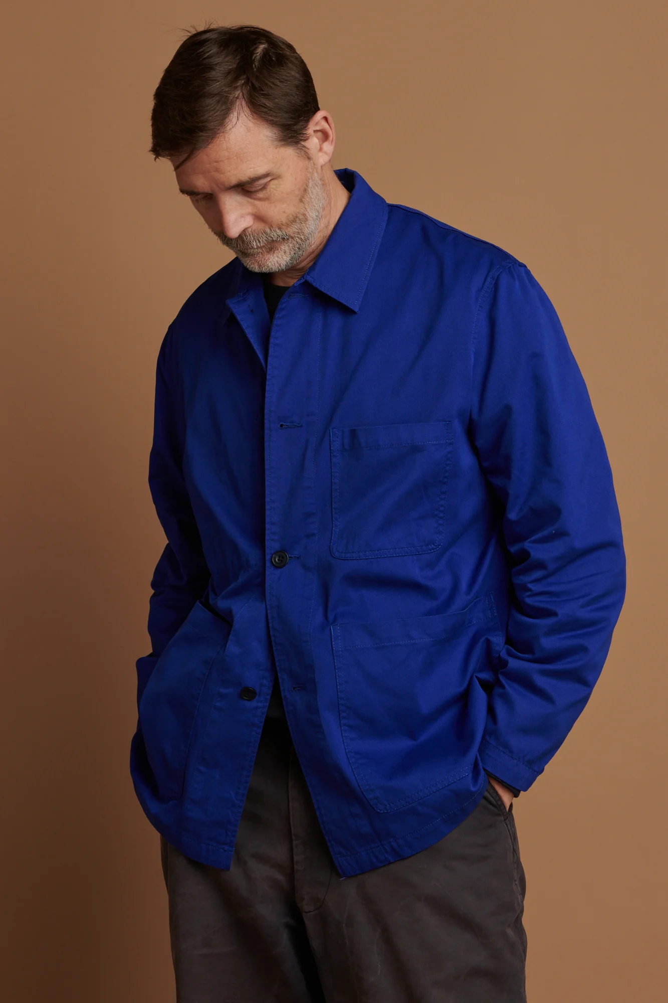 Men's Chore Jacket - Royal Blue - Image 3