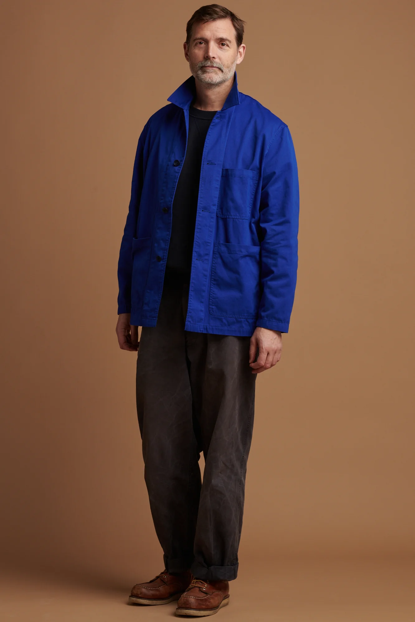 Men's Chore Jacket - Royal Blue - Image 4
