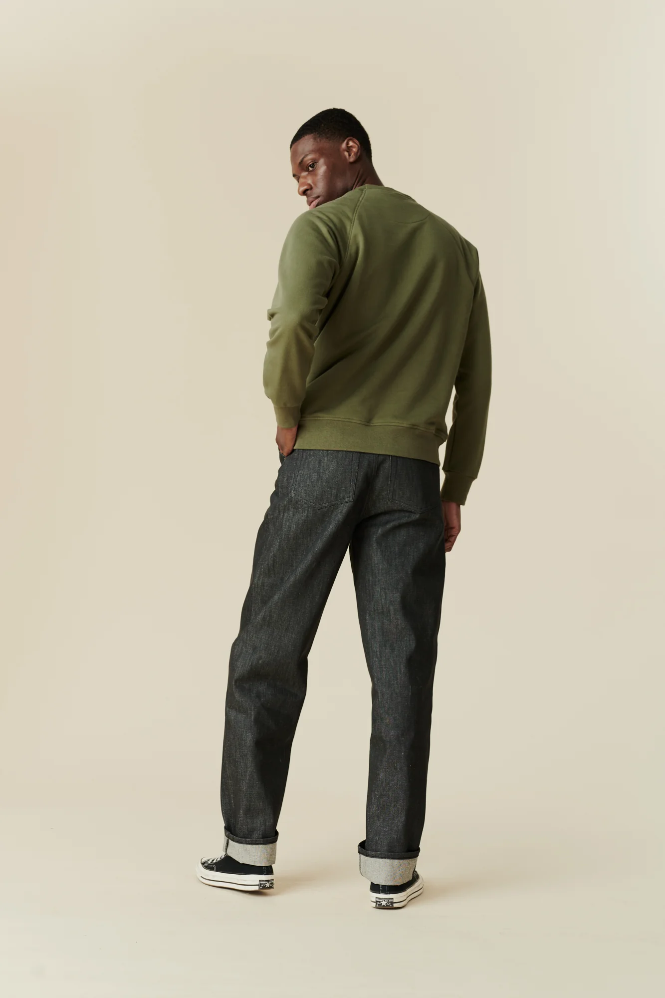 Men's Chore Denim Jeans - Black - Image 2