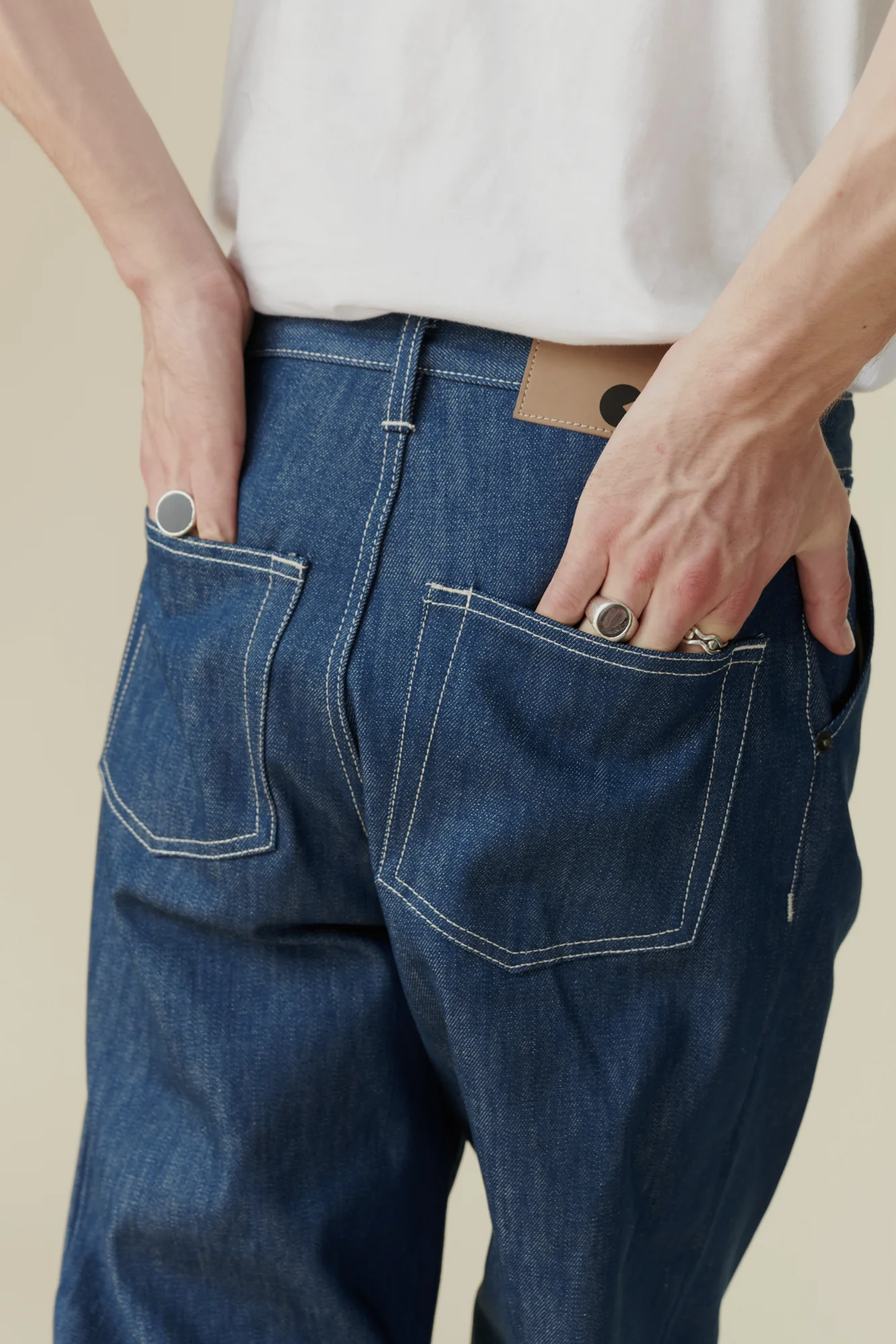 Men's Chore Denim Jeans - Blue - Image 2
