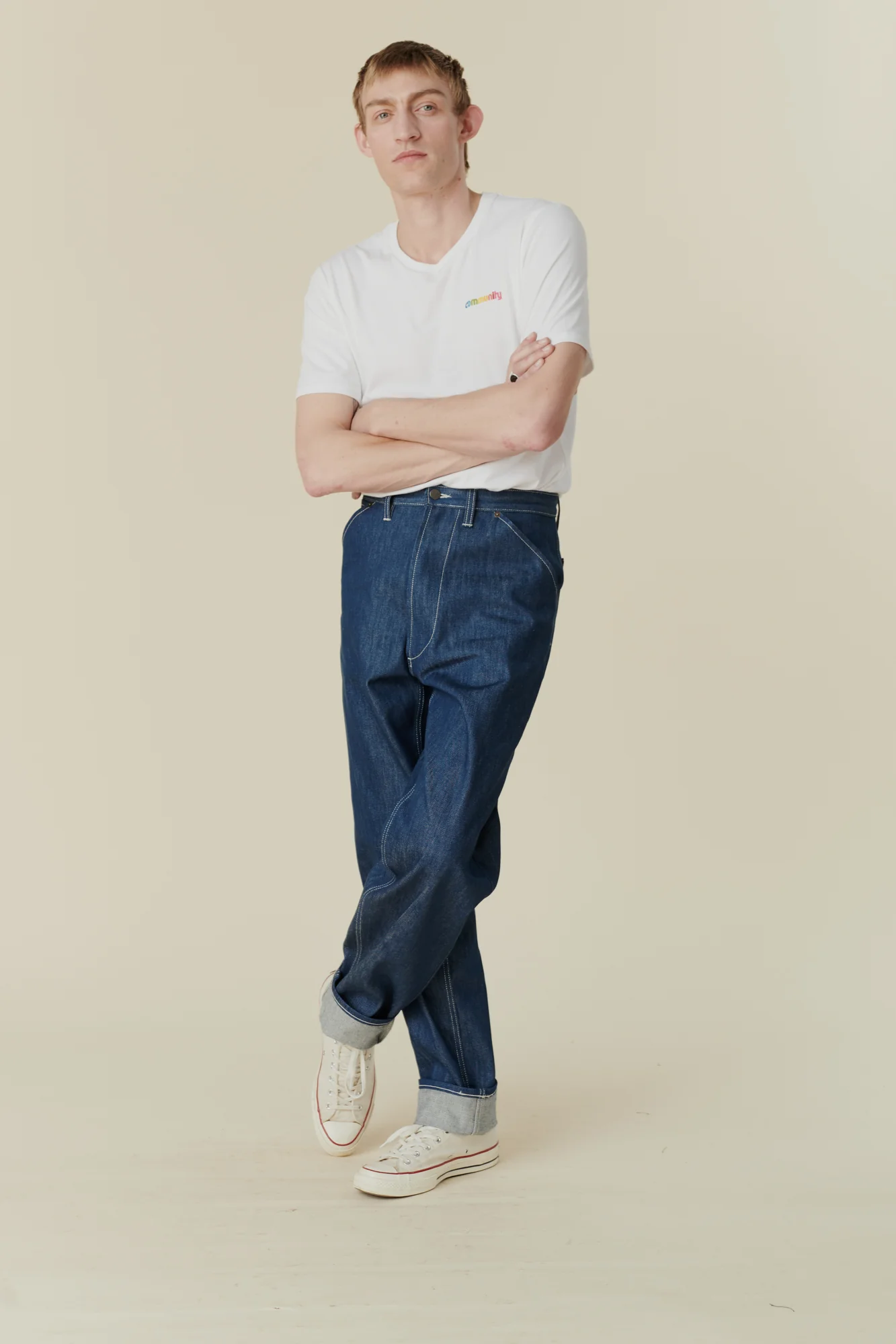 Men's Chore Denim Jeans - Blue - Image 3