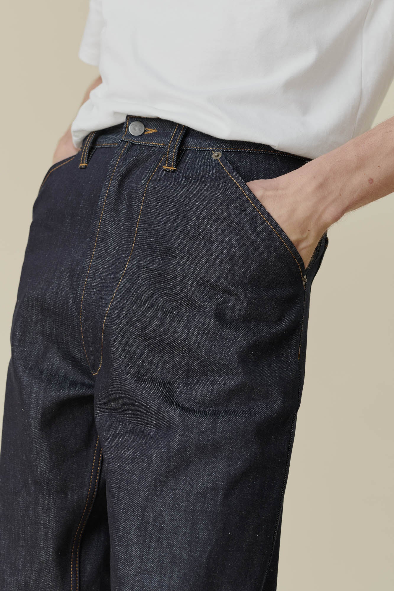 Men's Chore Denim Jeans - Indigo - Image 3