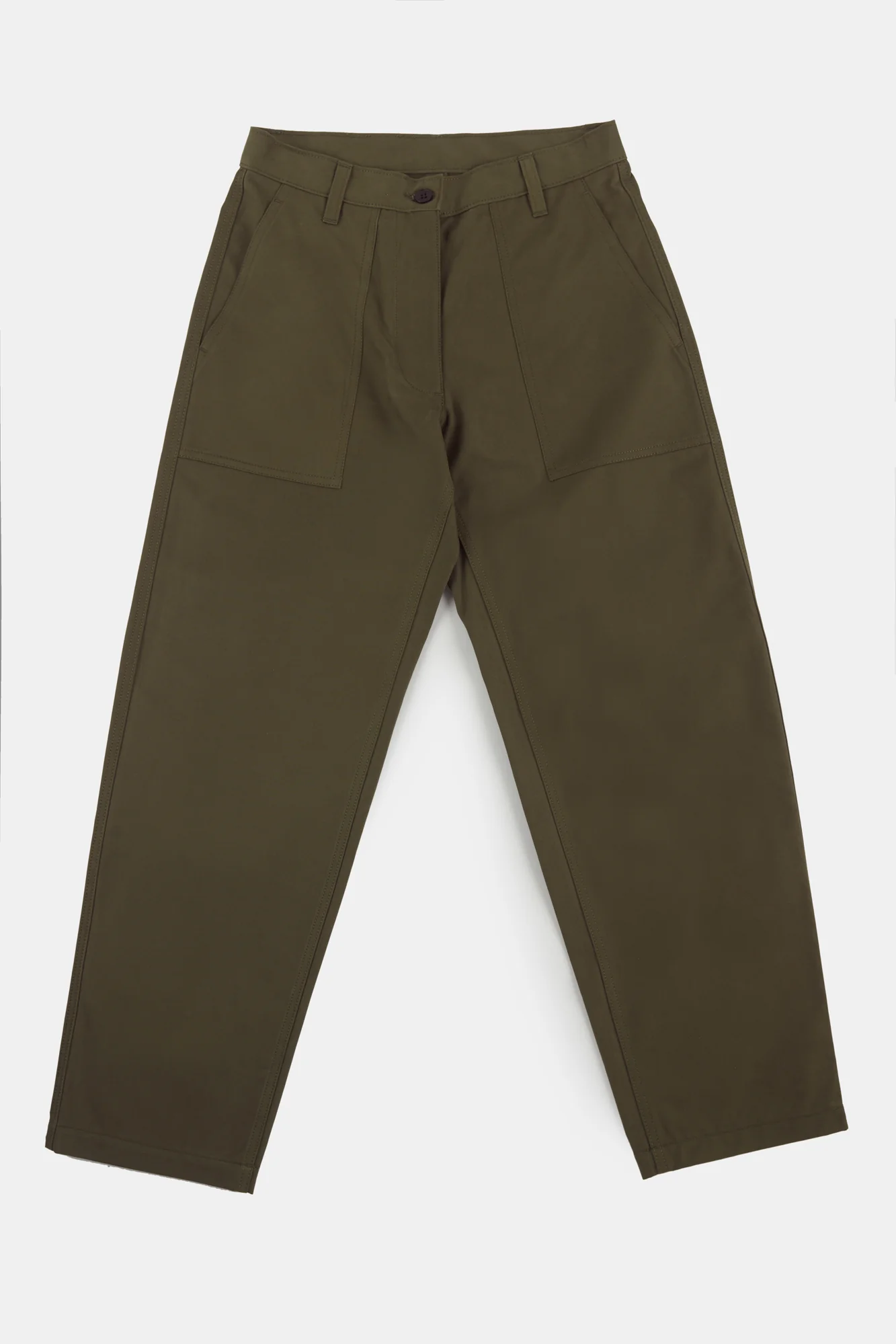 Men's Combat Heavyweight 100% Cotton Twill Trousers - Olive - Image 6