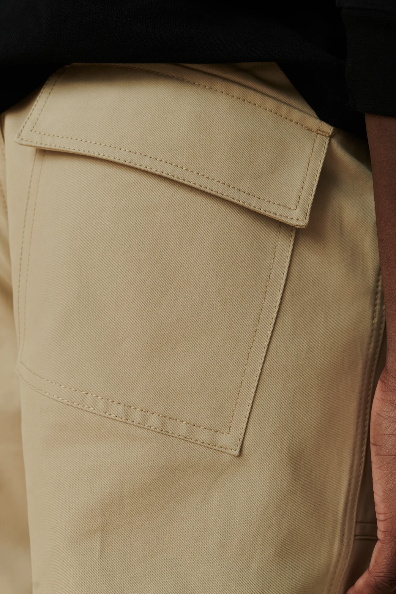 Men's Combat Heavyweight 100% Cotton Twill Trousers - Putty - Image 4